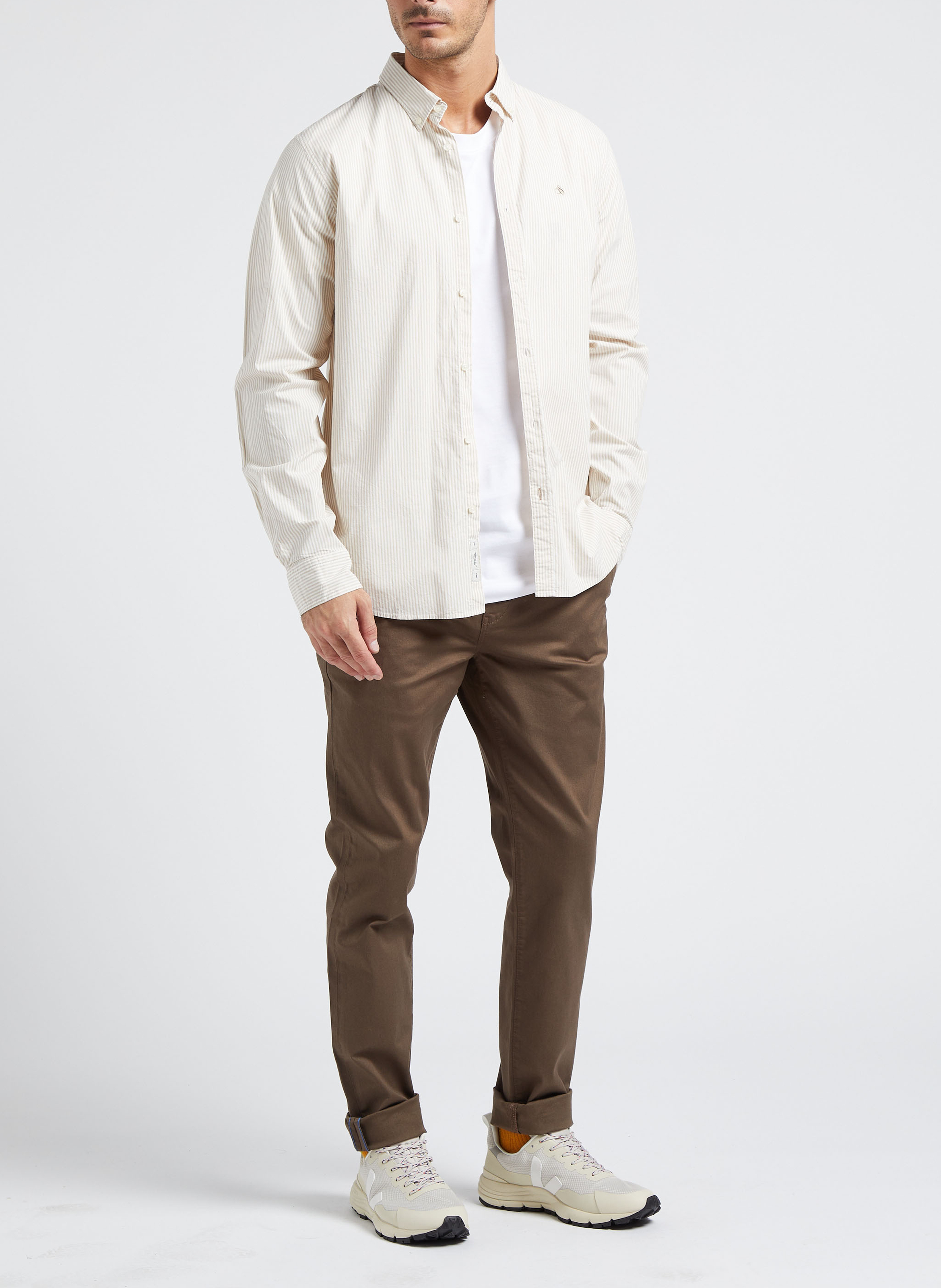 Flache Mesh-Sneaker VEJA Weiss