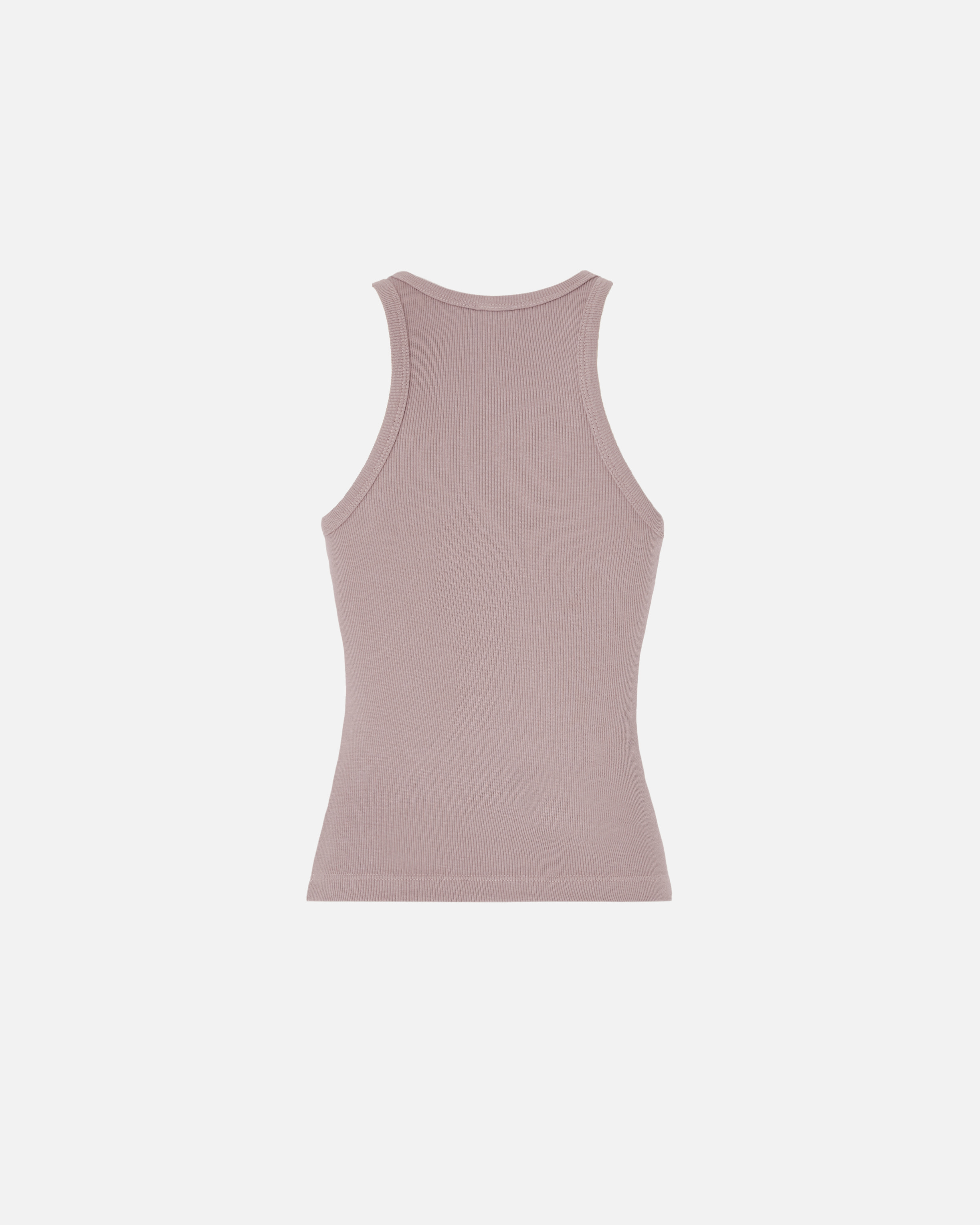 Débardeur en maille côtelée à logo pinko PINKO Beige