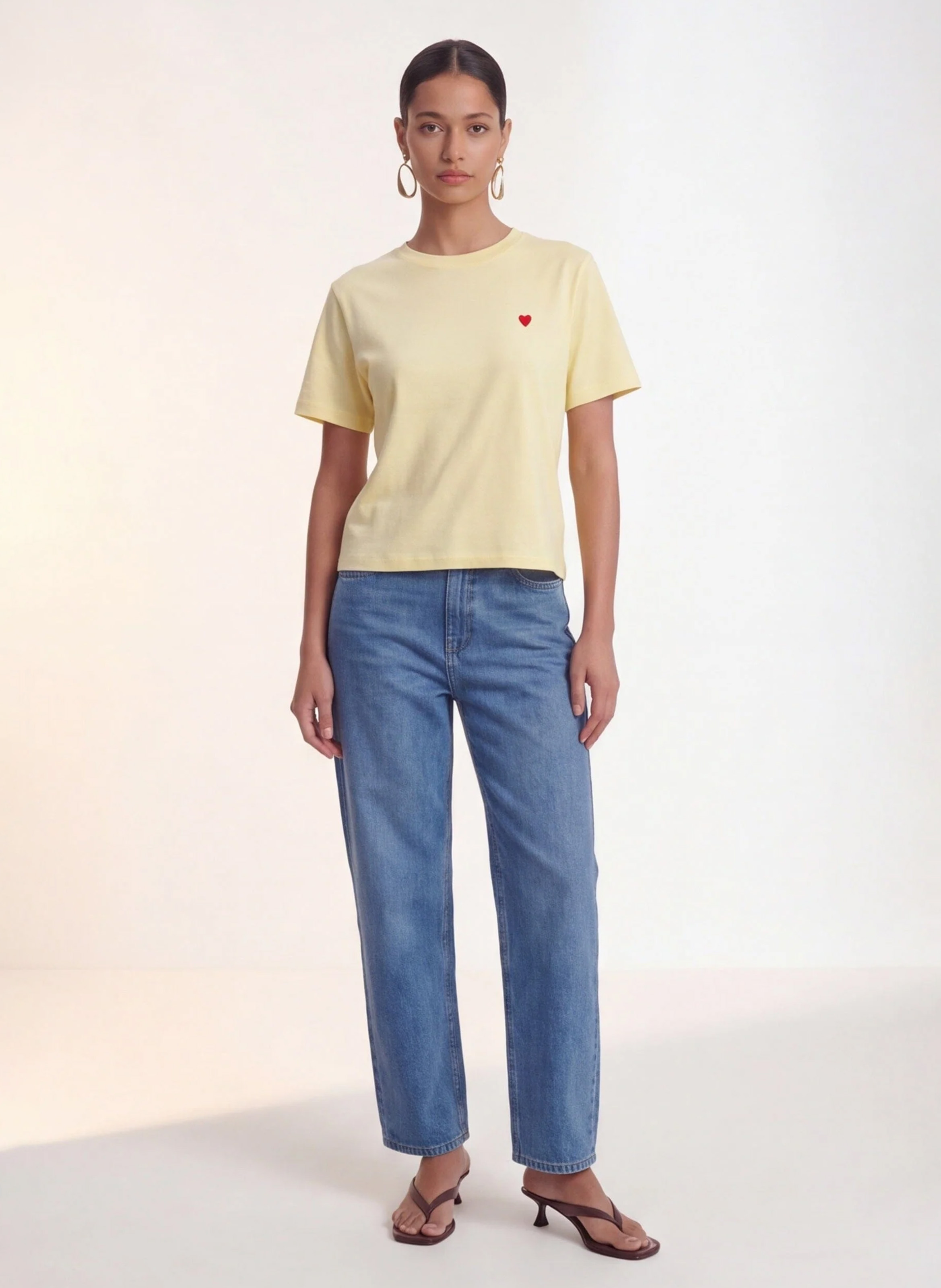 Camiliday round-neck sleeveless cotton top KOOKAI Yellow