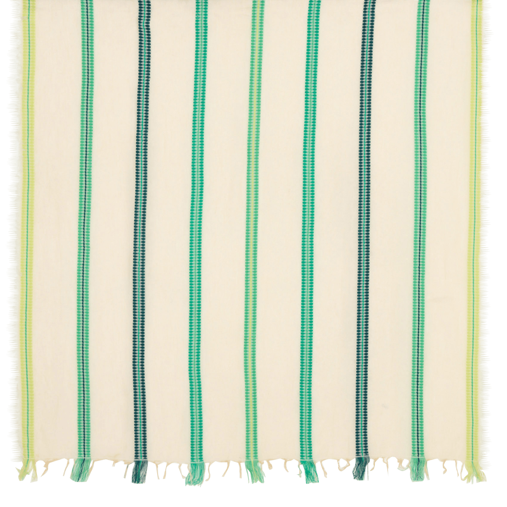 Foulard en coton mélangé LA FEE MARABOUTEE Vert