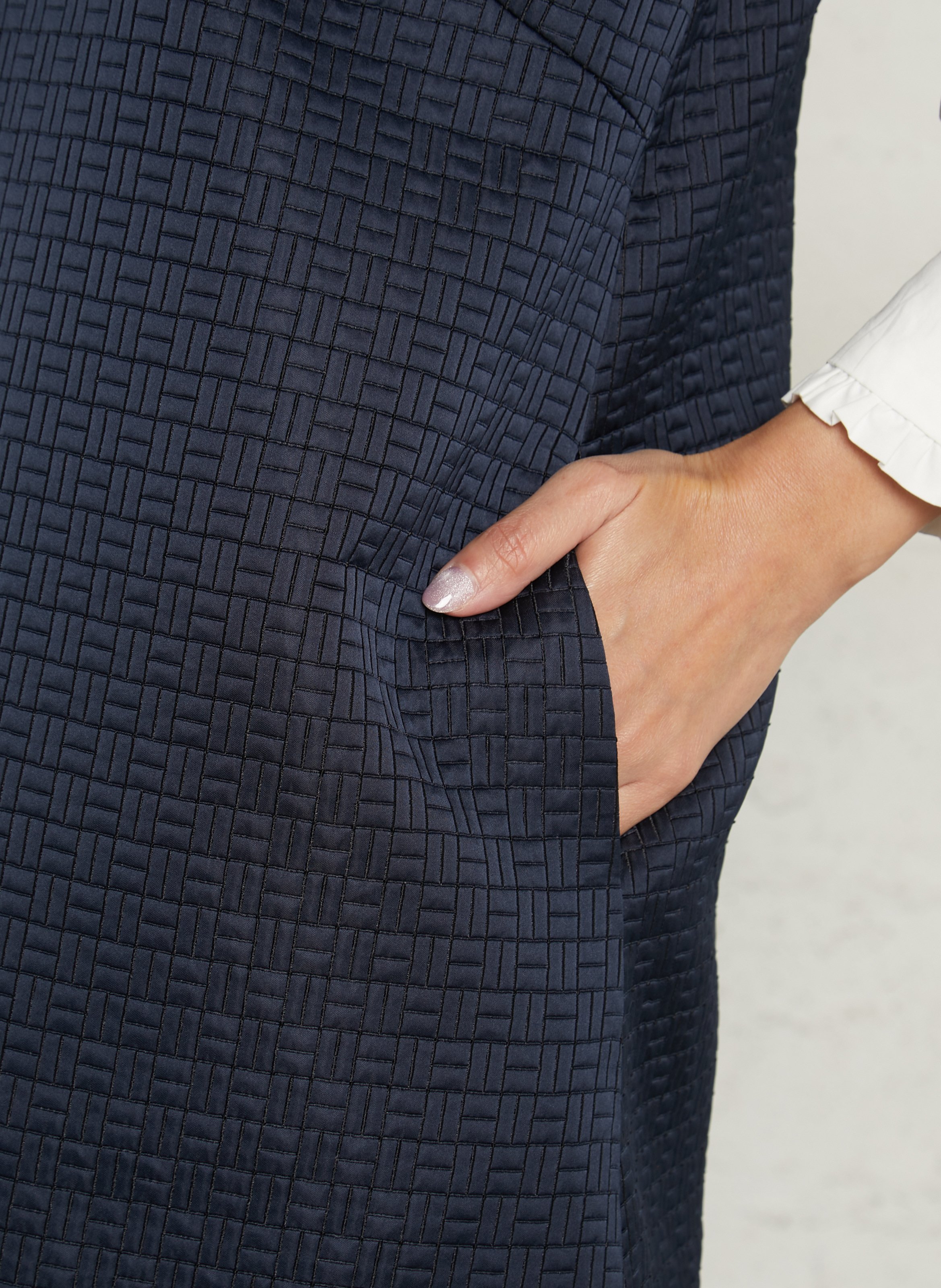 Korte jurk met V-hals SUNCOO Blue