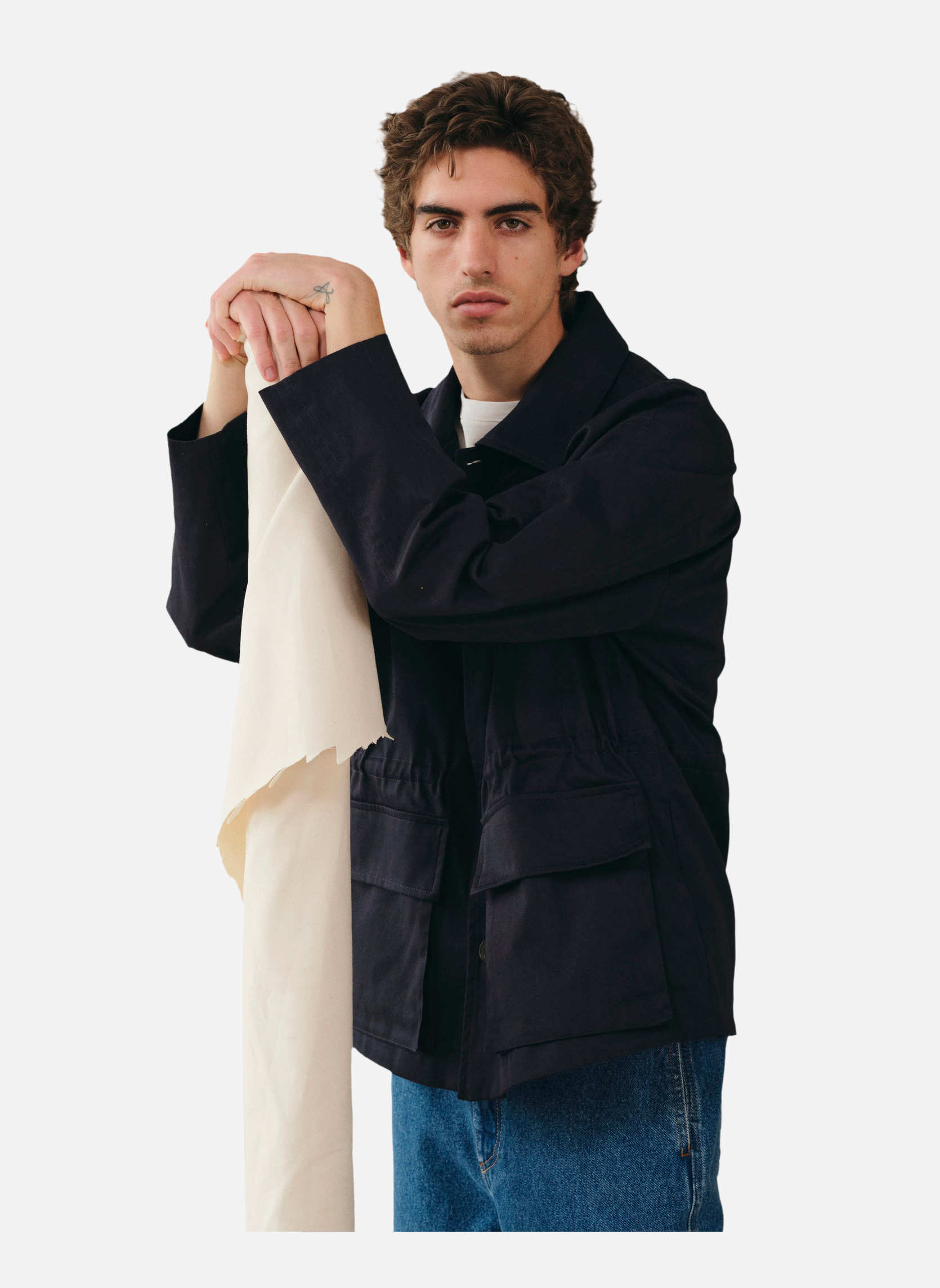 Saharan jacket ORARI NAVY Noyoco Blue