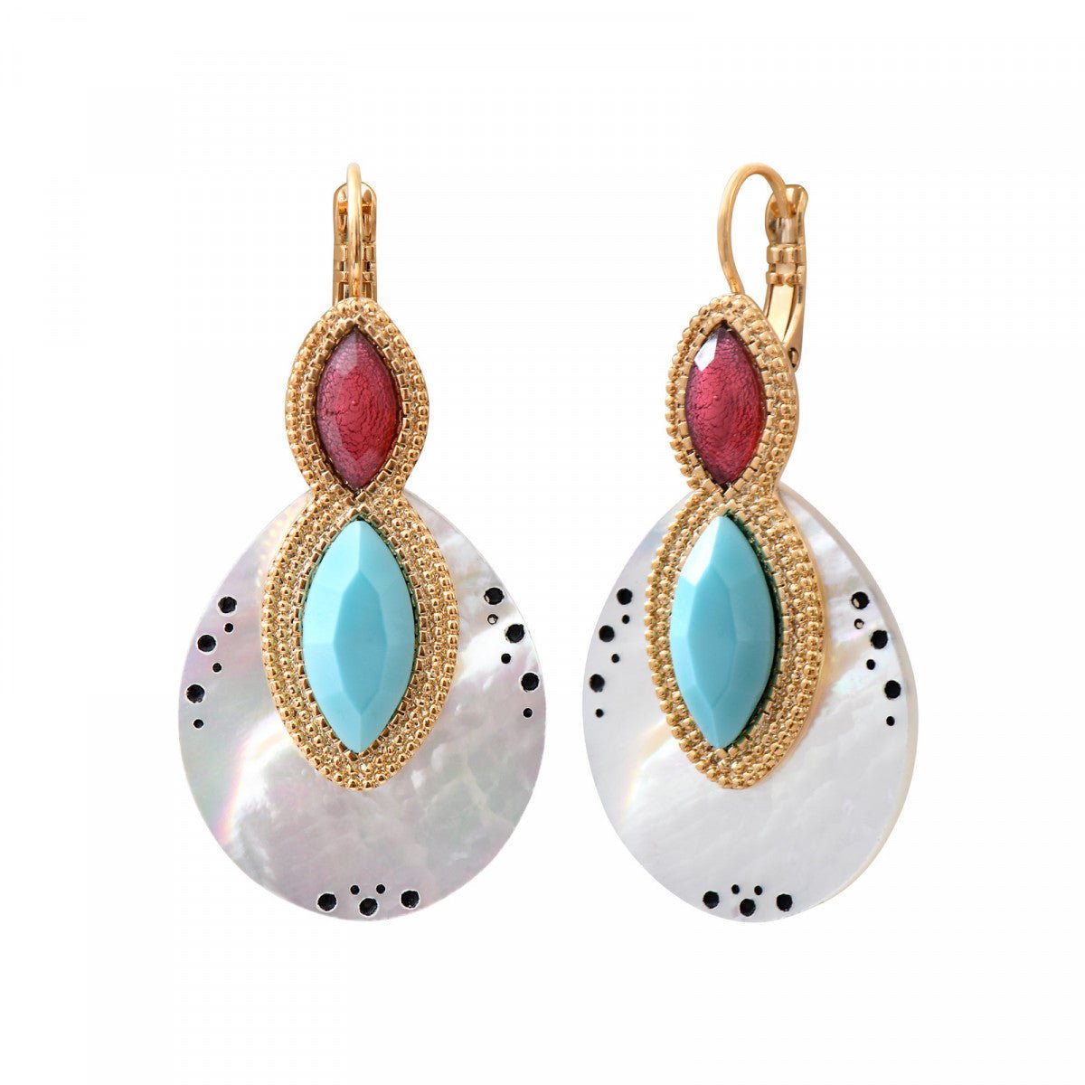Sleeper earrings SATELLITE PARIS White
