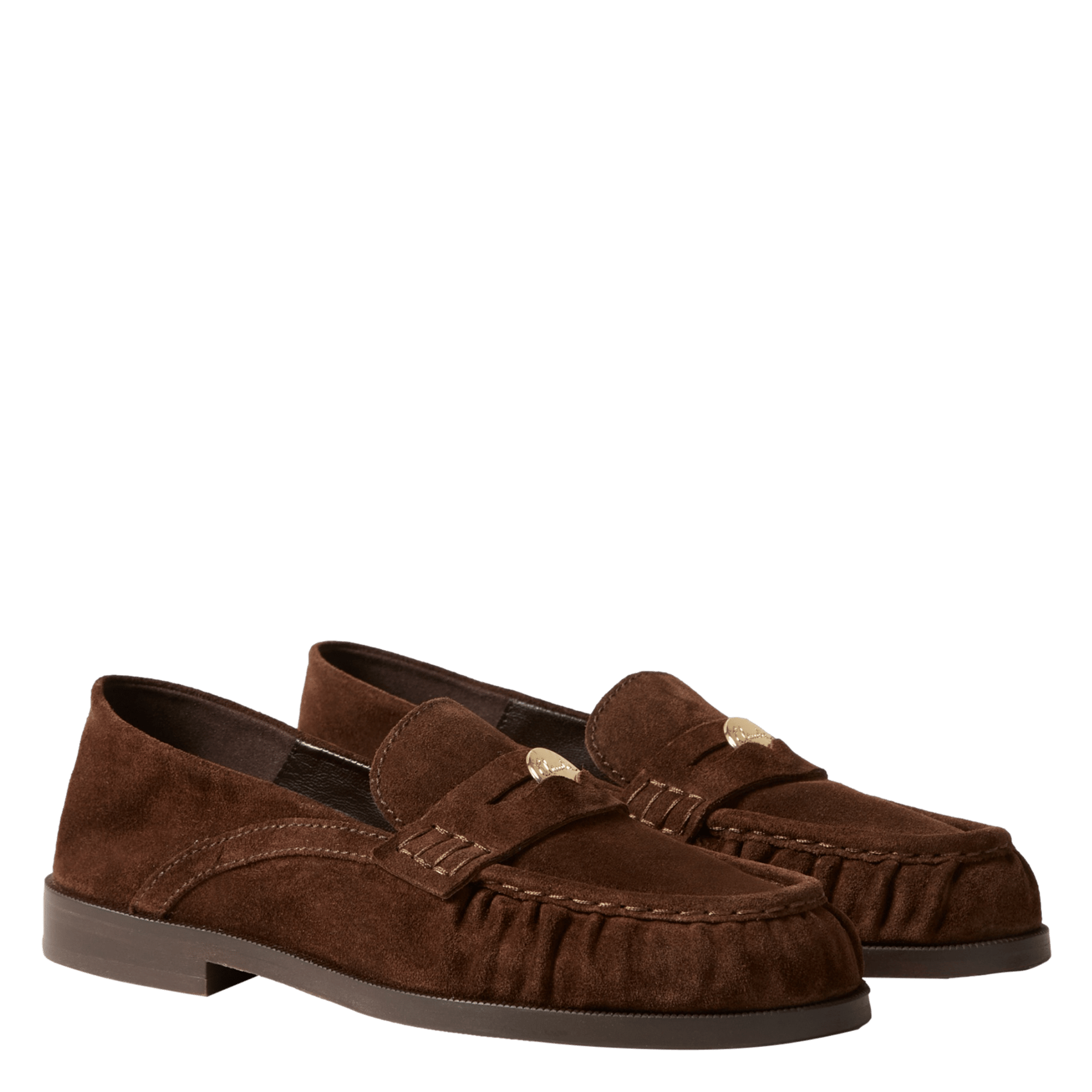 Mocassins en cuir CLAUDIE PIERLOT Marron