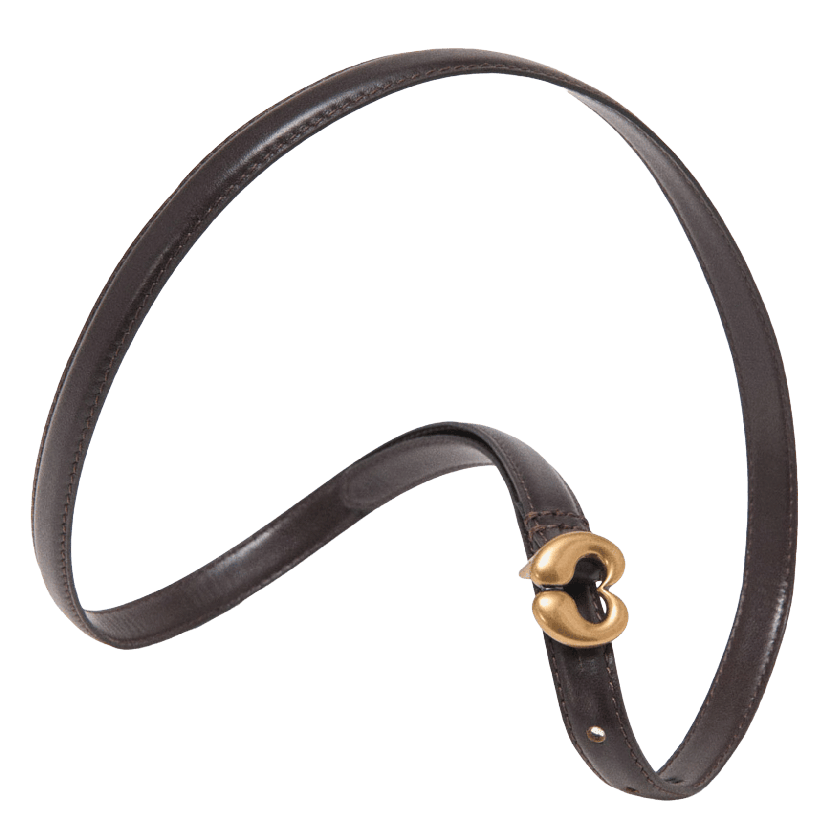Leather belt  MAJE Brown