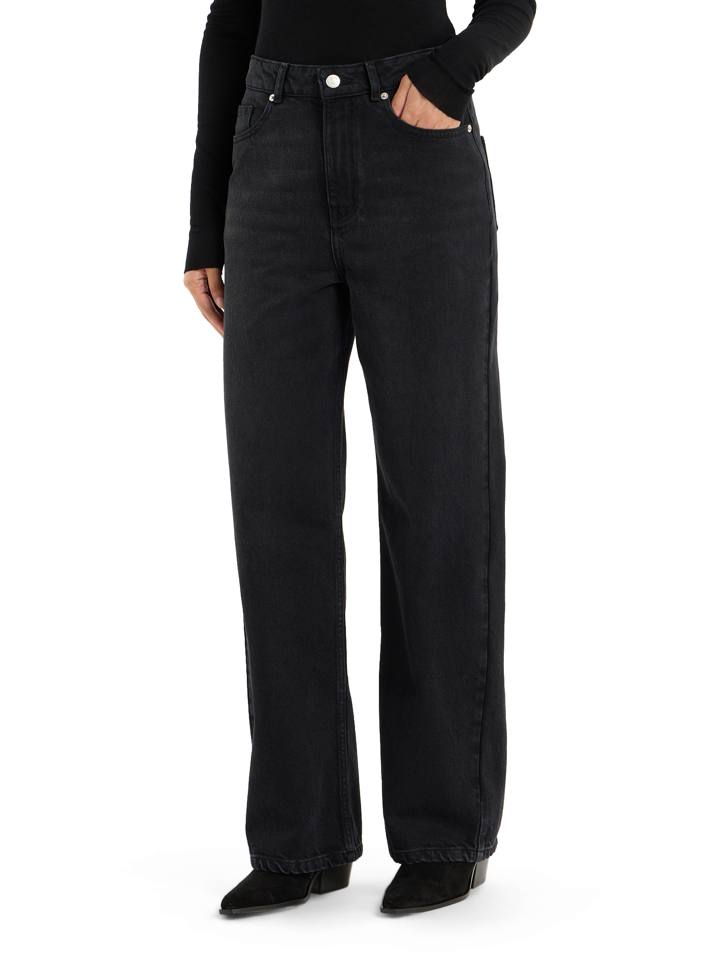 Jean droit en coton SAISON 1865 Black