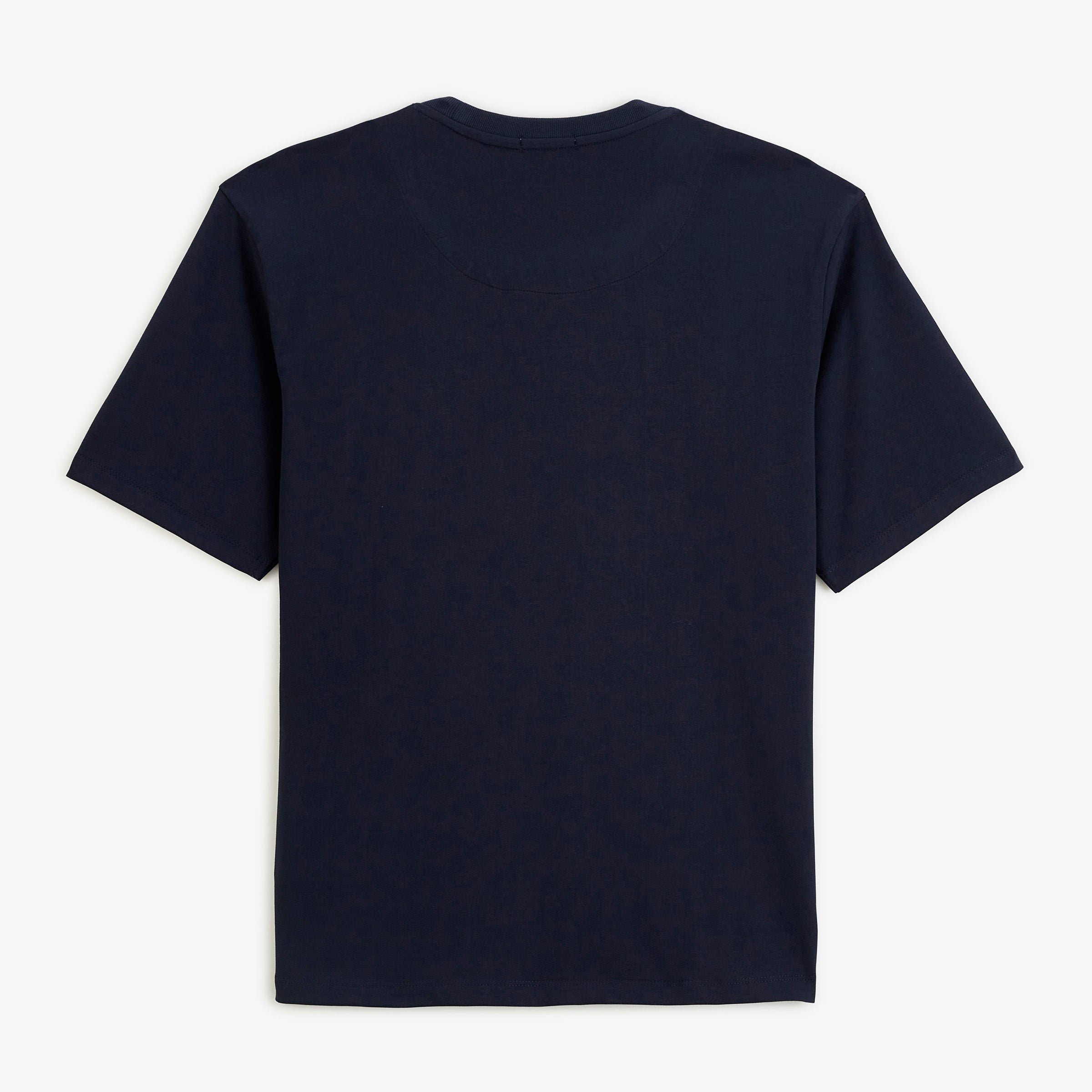 Short-sleeved round-neck t-shirt with embroidered Thor design in navy blue. SERGE BLANCO Blue