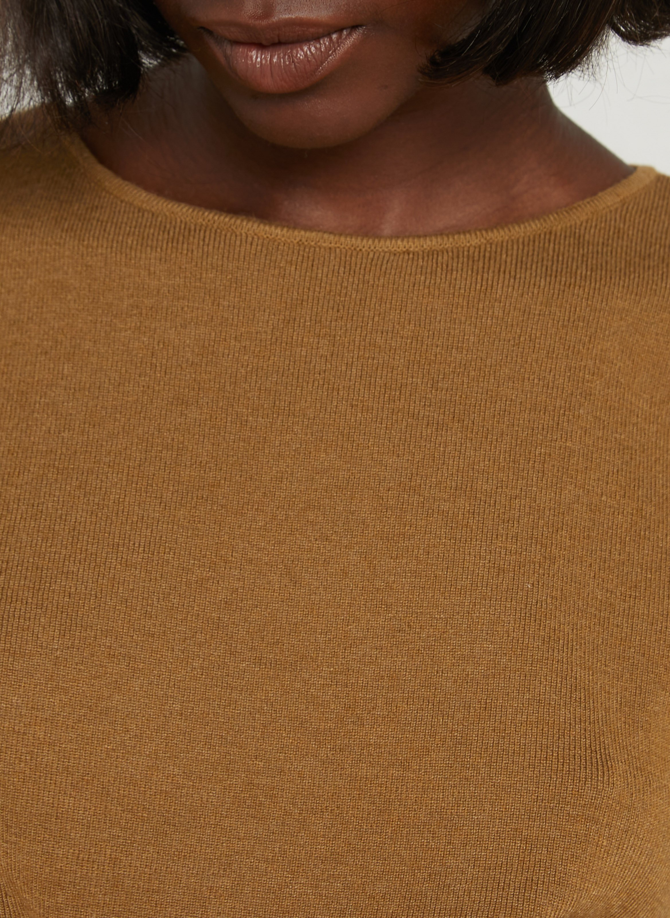Ärmelloser Rundhalspullover SUNCOO Beige
