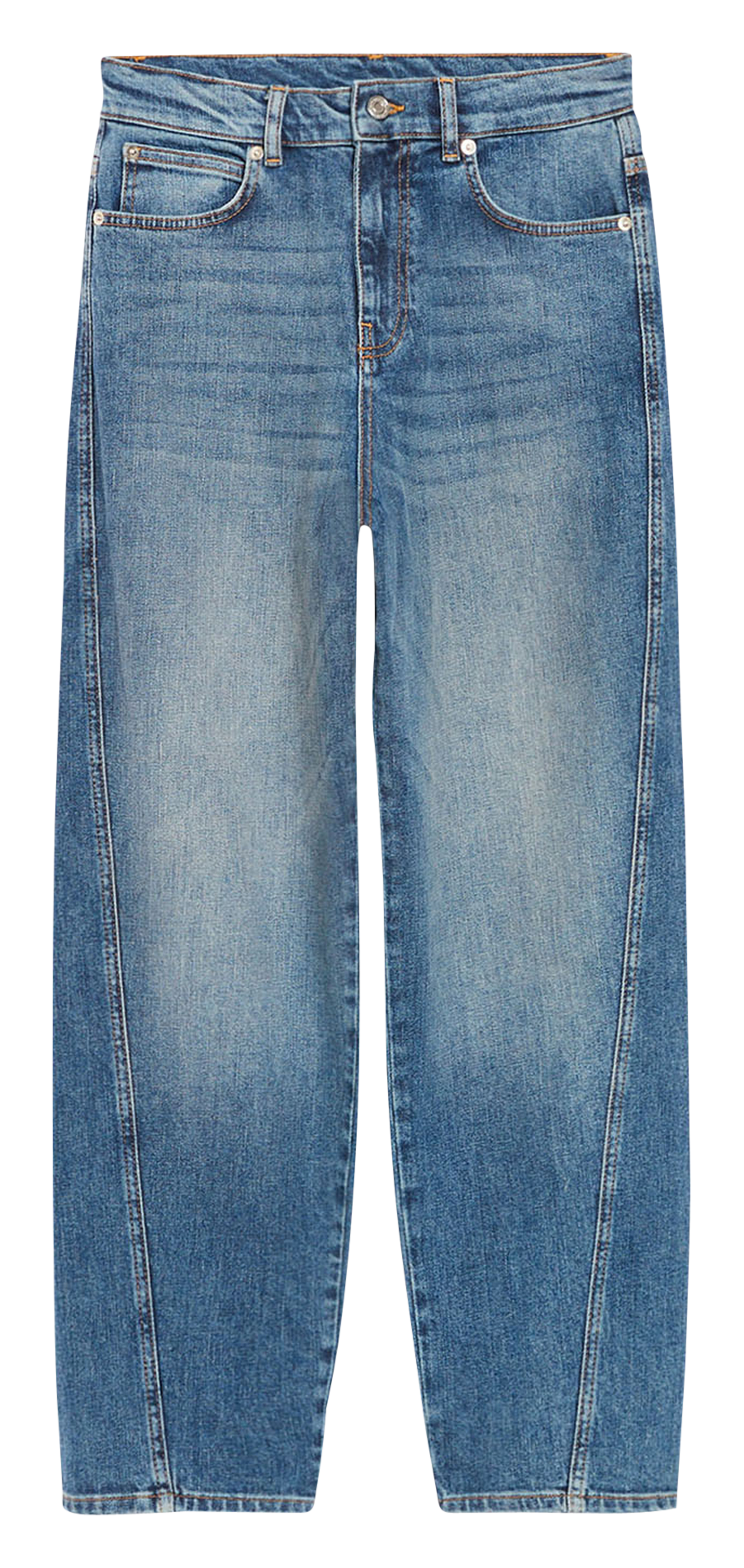 Jean boyfriend cropped en coton stretch / TAUX DE RETOUR VANESSA BRUNO Bleu