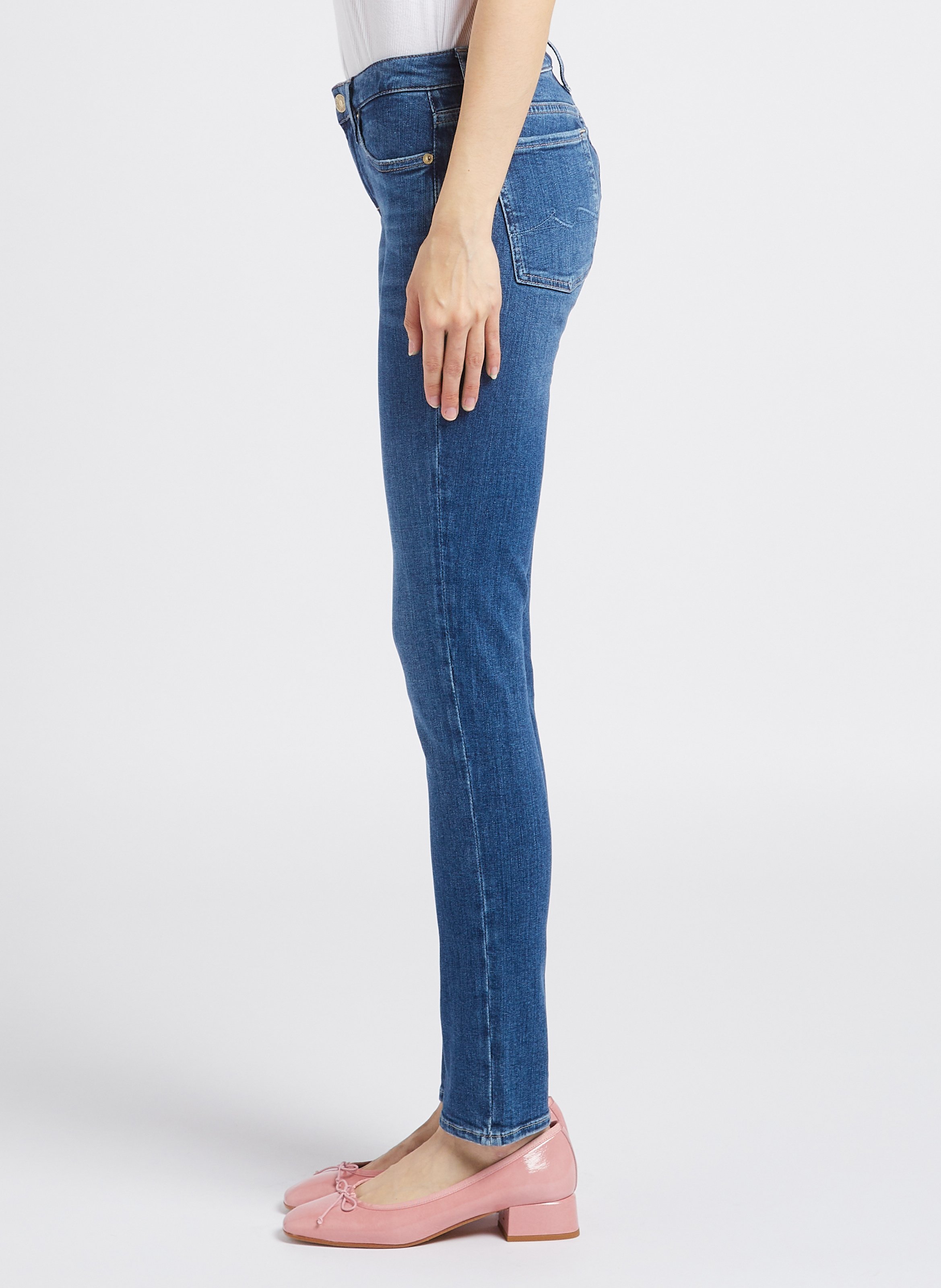 Slim-fit jeans | katoenblend 7 FOR ALL MANKIND Blauw