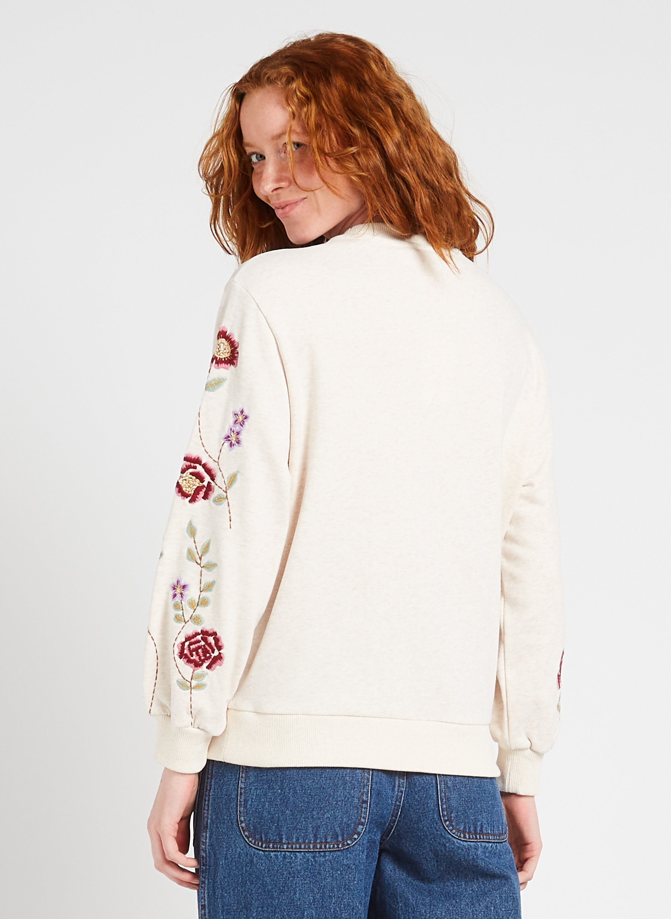 Sweat col rond en coton bio LOUISE MISHA Multicolore