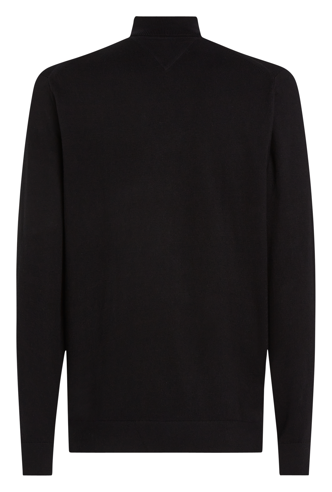 Rollkragenpullover aus Bio-Baumwoll-Mix, Regular Fit TOMMY HILFIGER Schwarz