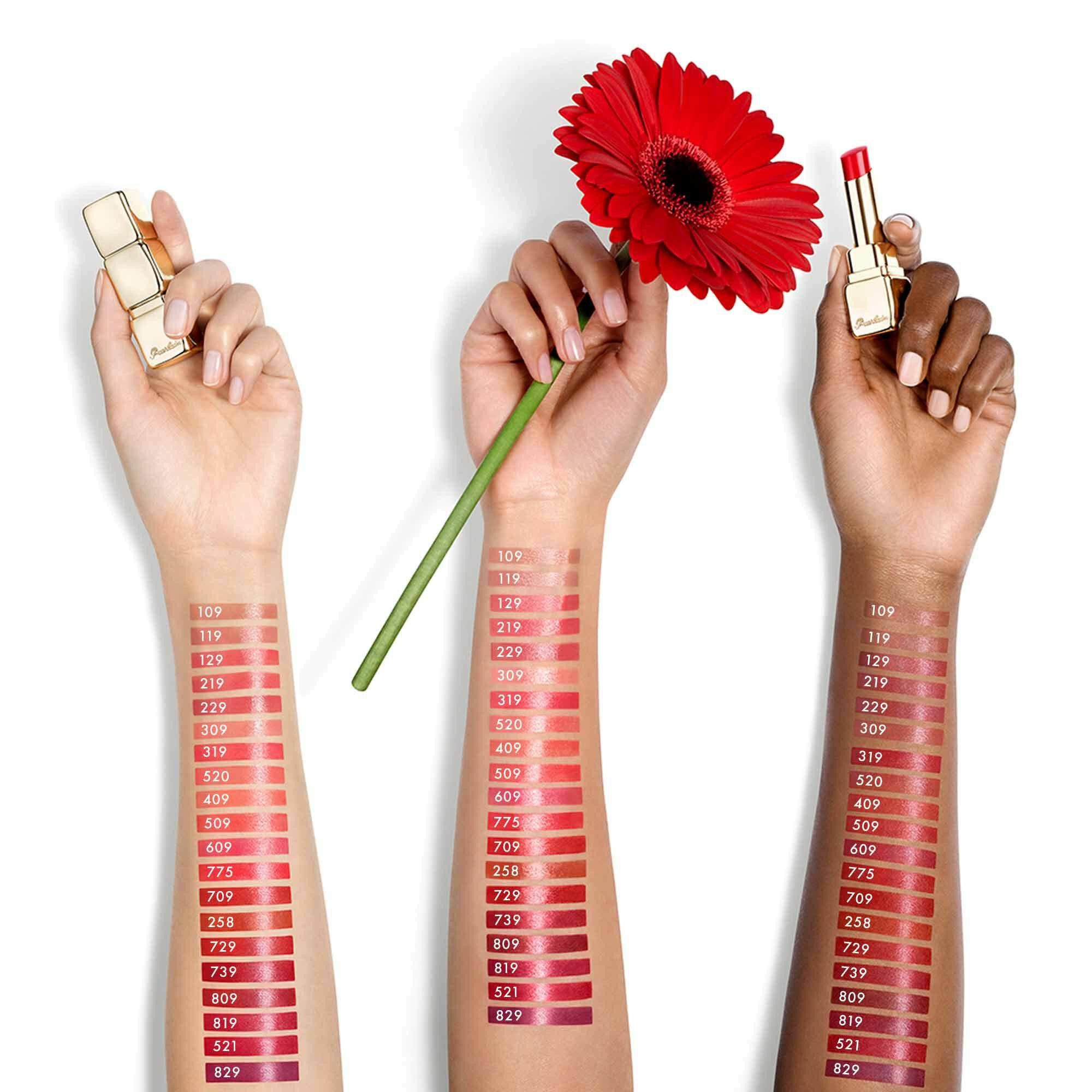 KissKiss Shine Bloom - Leuchtender Lippenstift mit 95% Inhaltsstoffen natürlichen Ursprungs GUERLAIN 229 petal blush