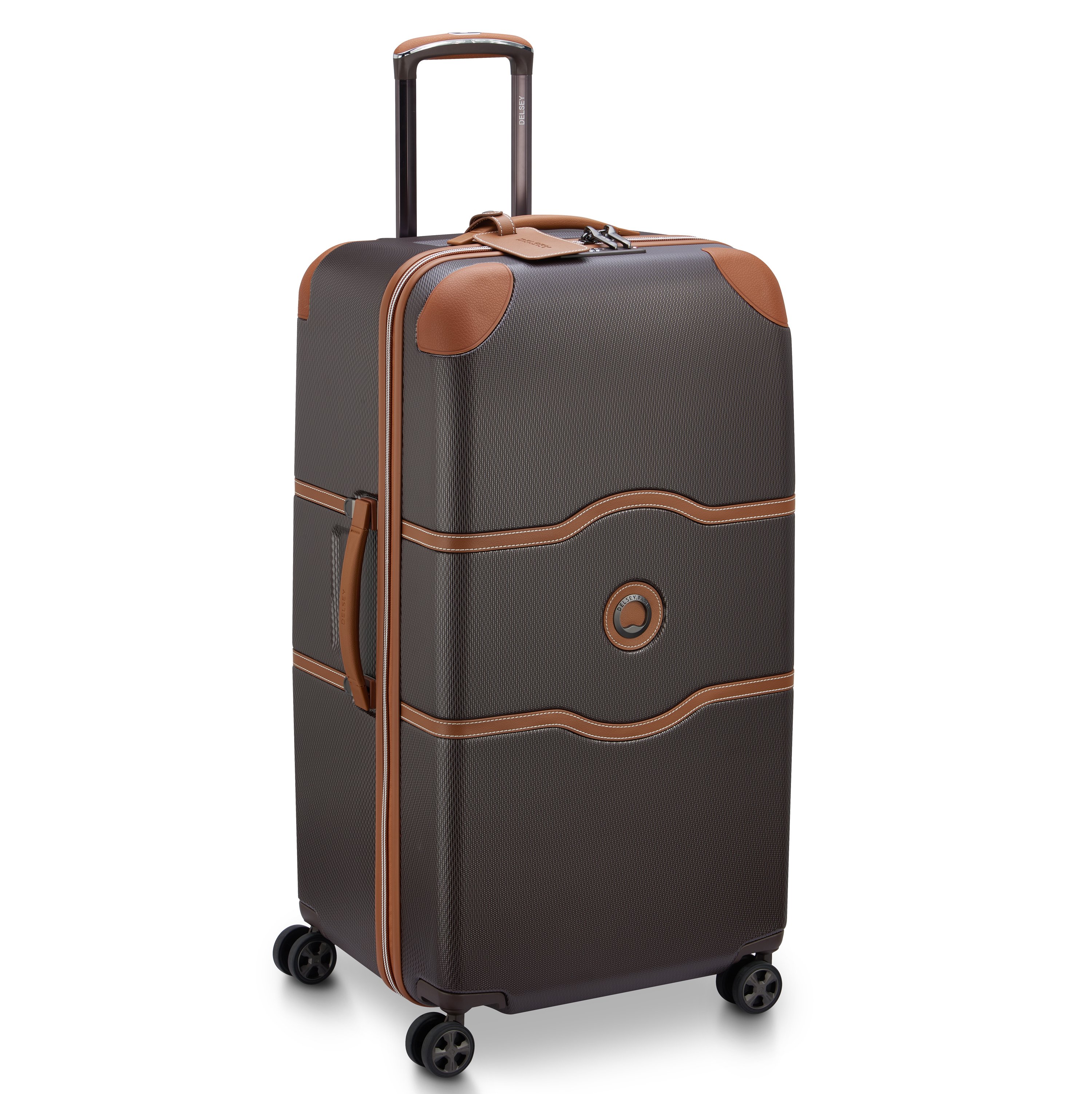 Rigid hold suitcase DELSEY PARIS Brown