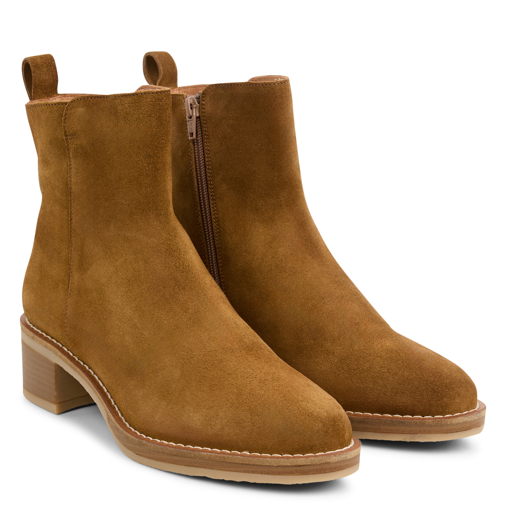 Bianca - Lederstiefeletten Braun