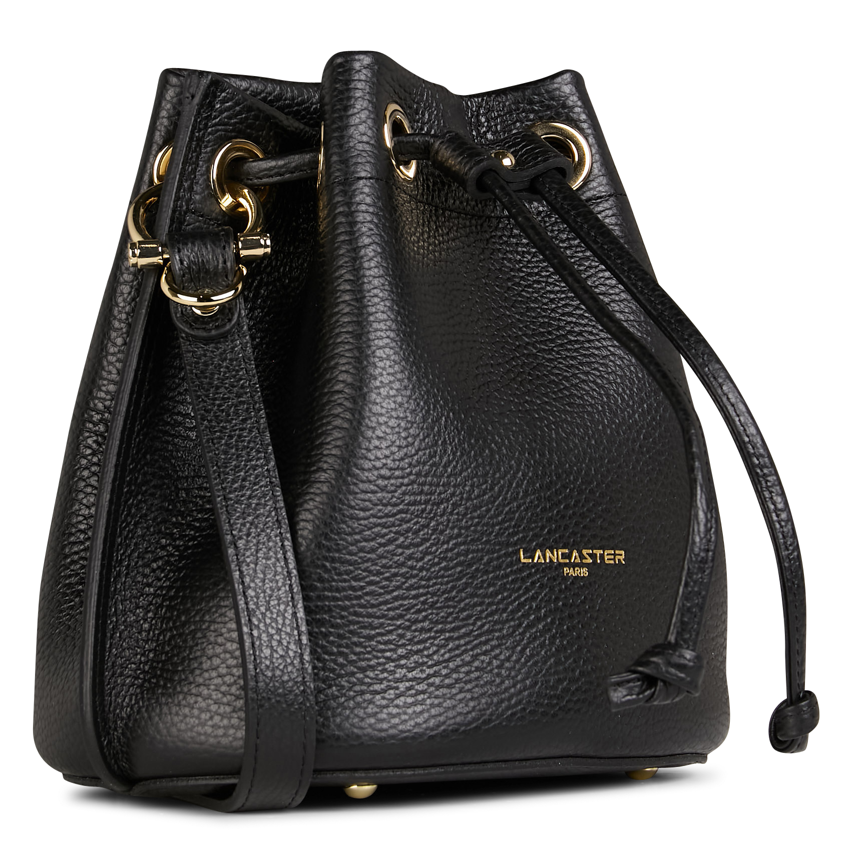 Leren buideltas LANCASTER PARIS Zwart