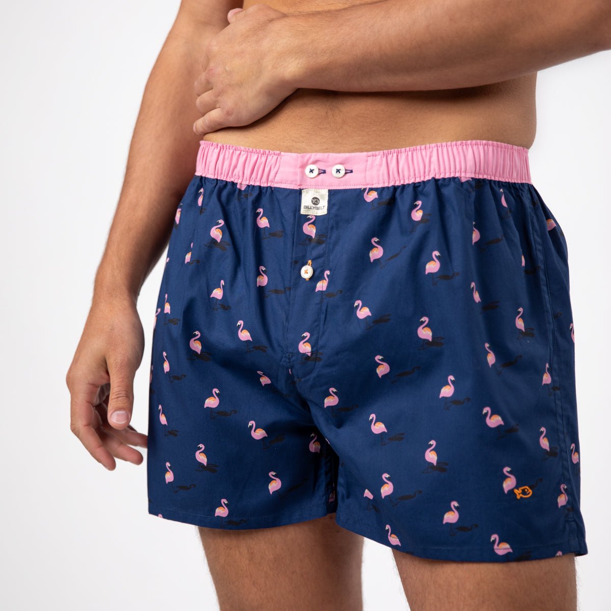 Organic cotton boxer shorts BILLYBELT Blue