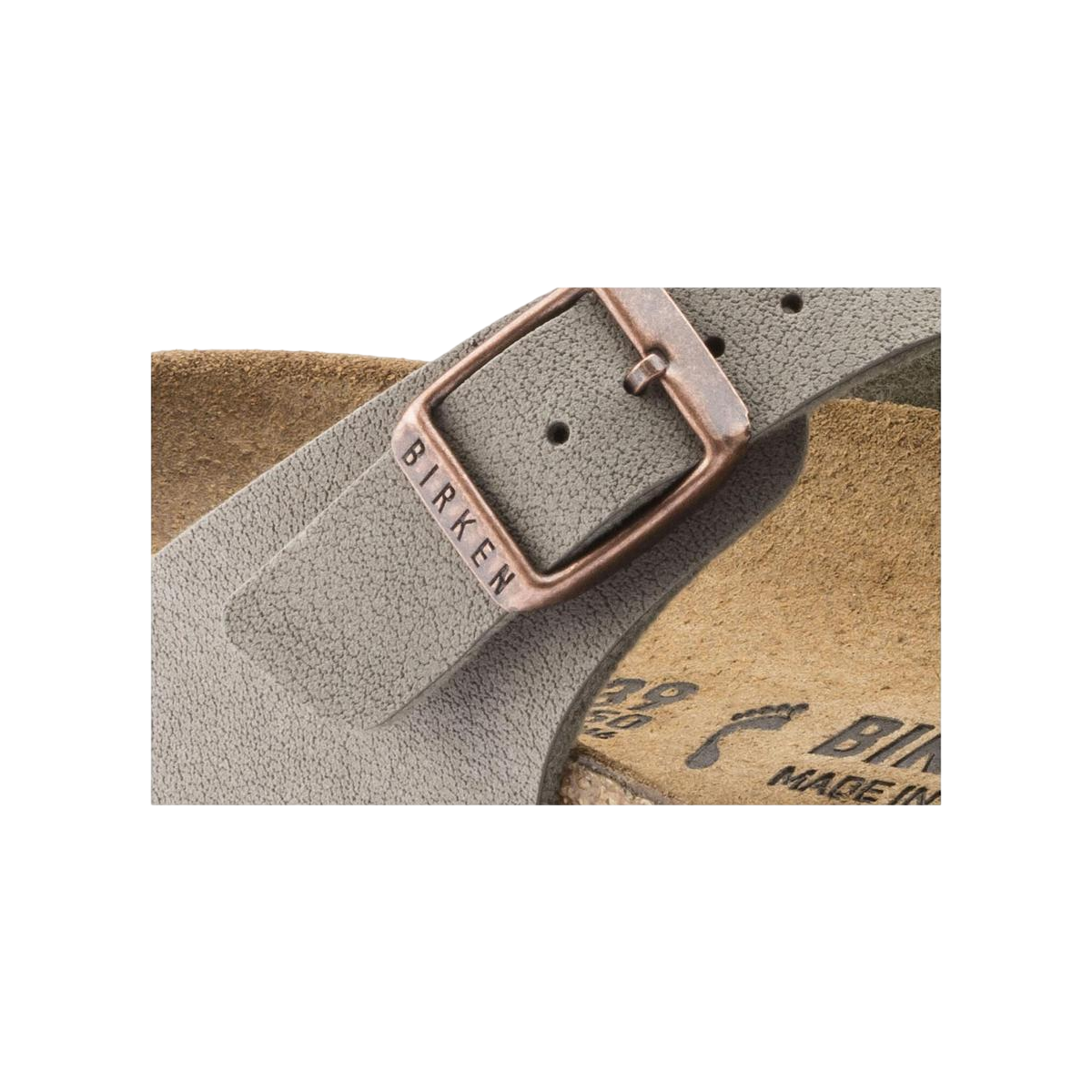 Faux leather sandals BIRKENSTOCK Brown