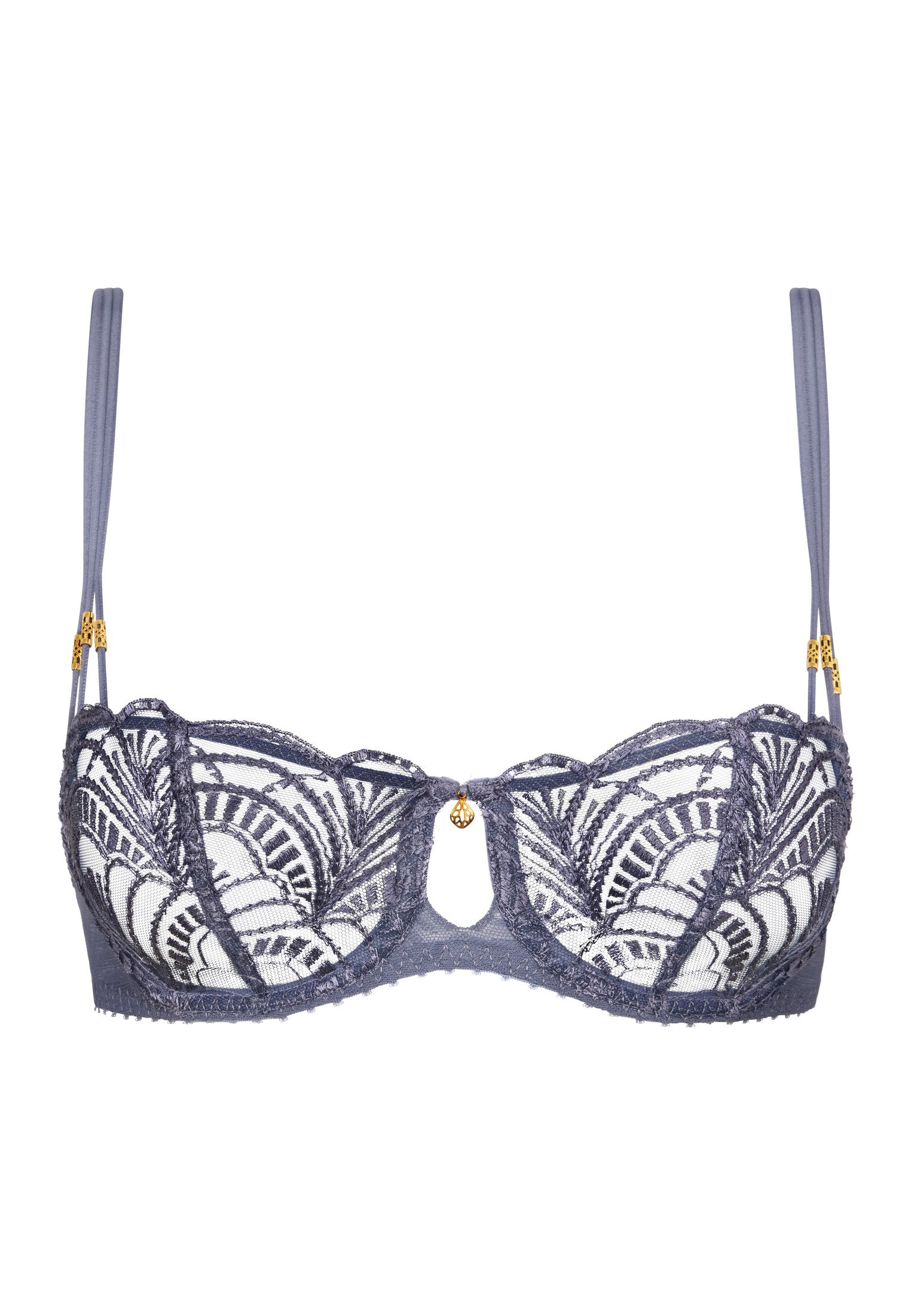 Underwired demi-cup bra AUBADE Blue