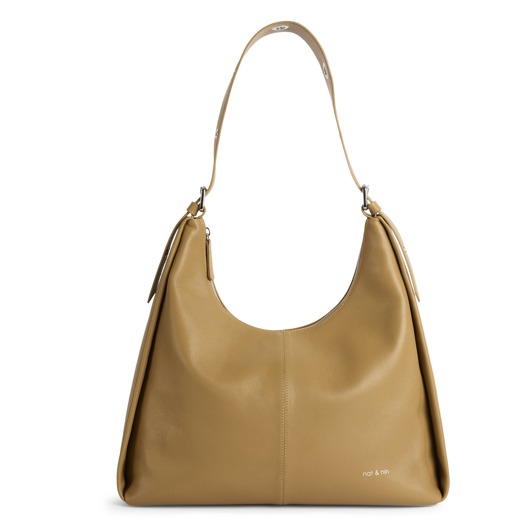 Sac porté épaule en cuir TINA Sahara