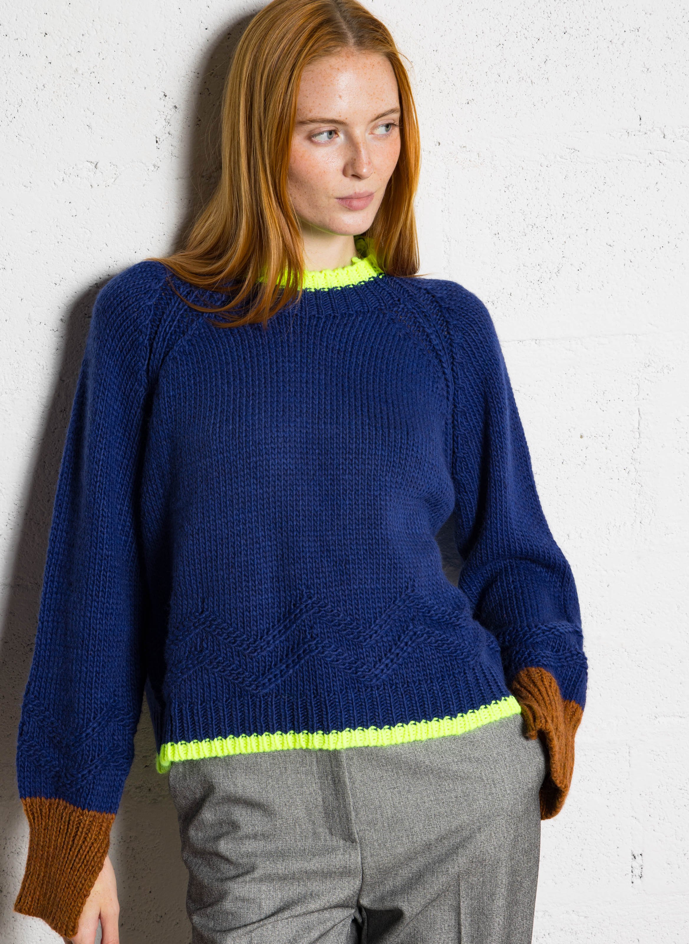 Oversize-Pullover mit Stehkragen DR BLOOM