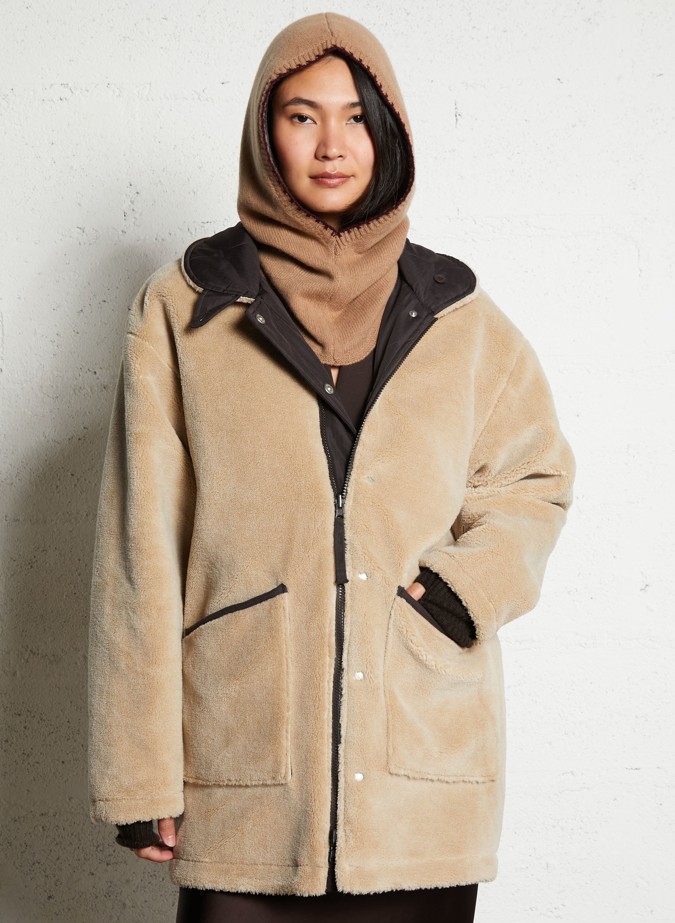 Doudoune oversize TAION Beige