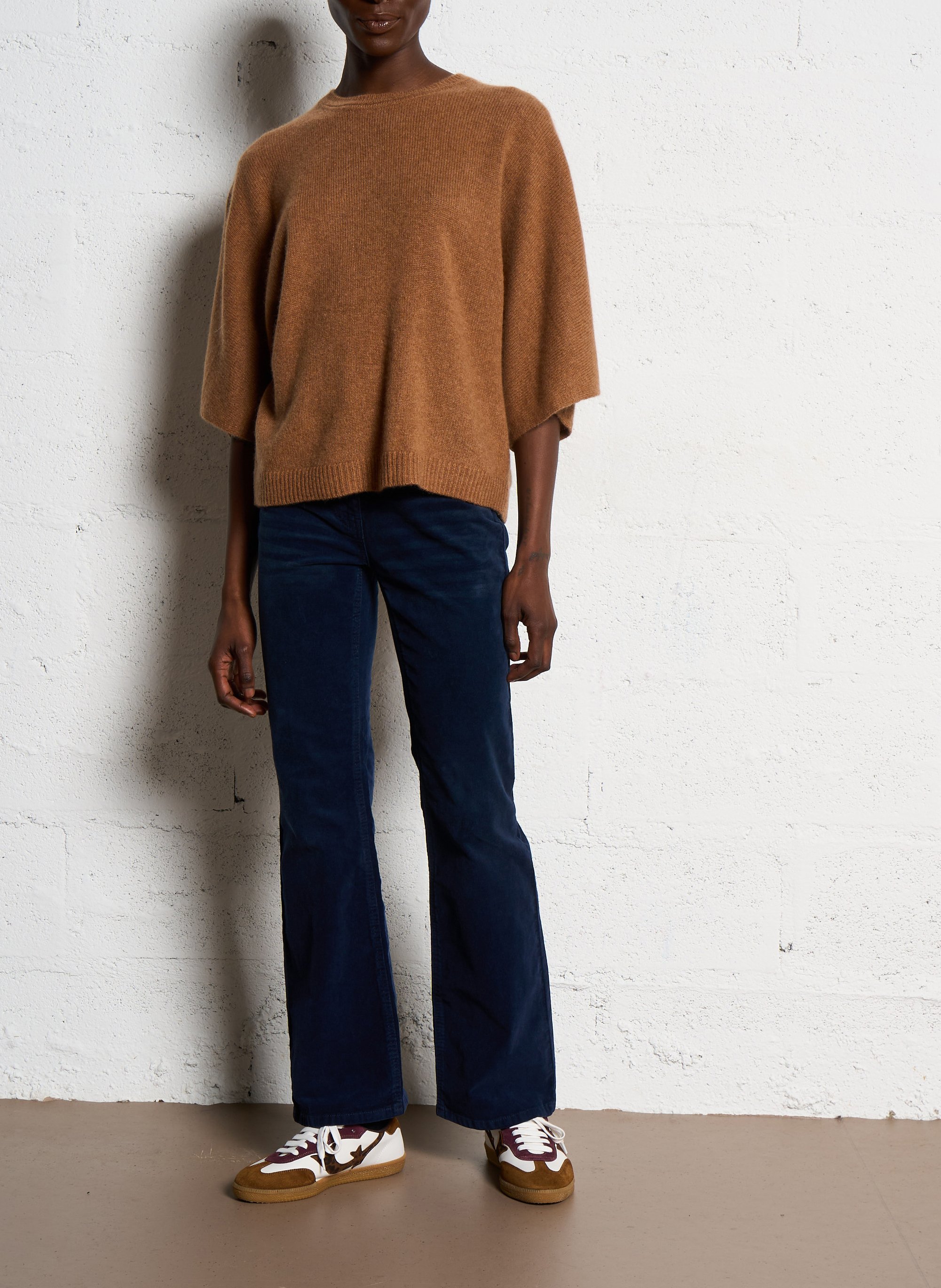 Cashmere wide sleeve sweater MAISON 123 Beige