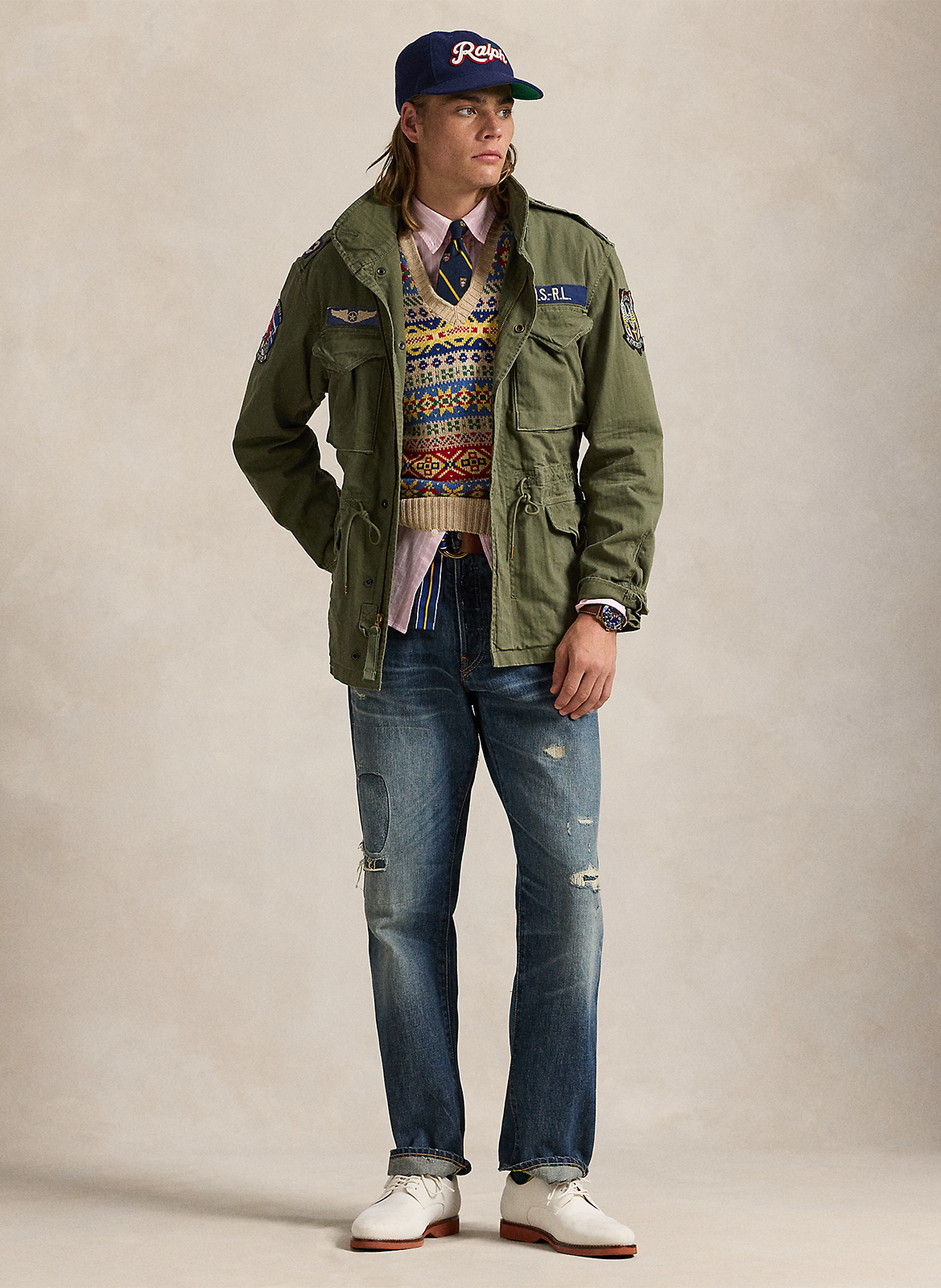 Cotton utility jacket POLO RALPH LAUREN Green