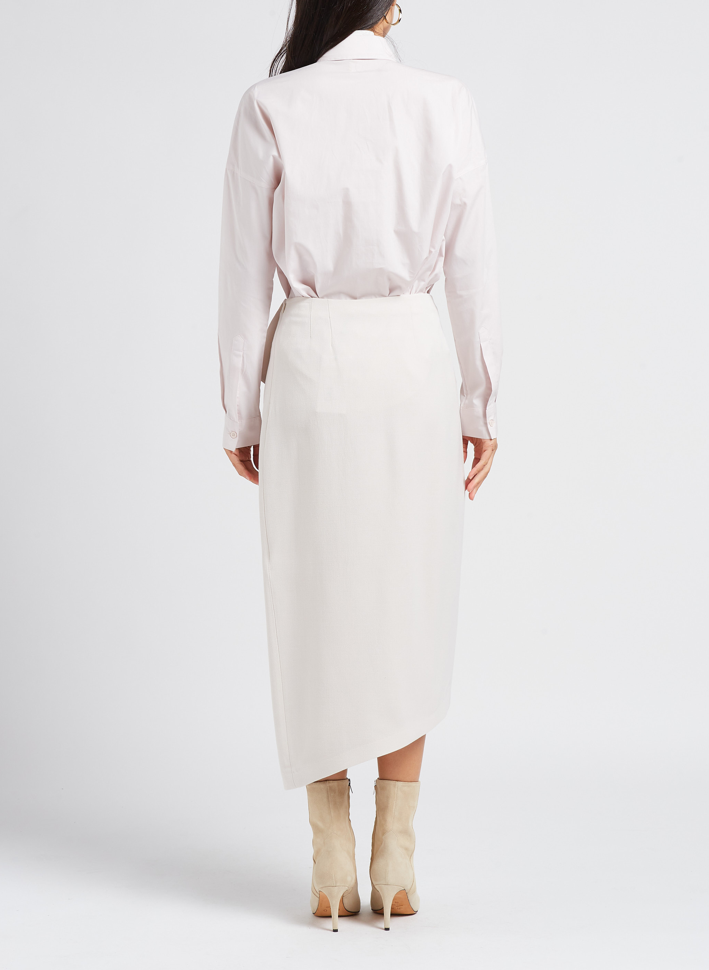 Asymmetrischer Maxirock IRO Beige