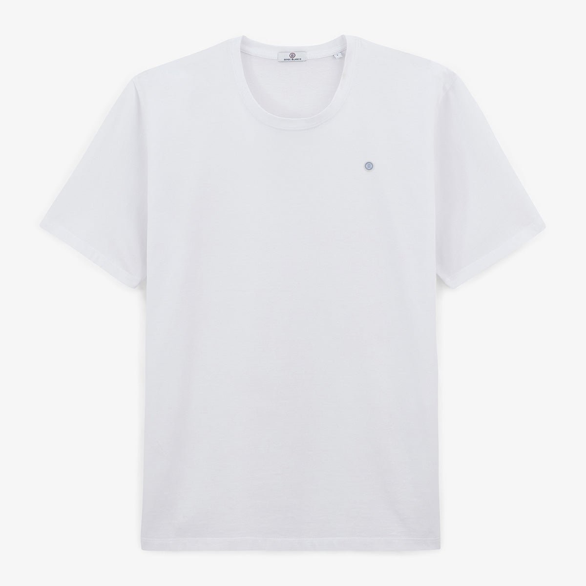 Round-neck cotton T-shirt SERGE BLANCO White