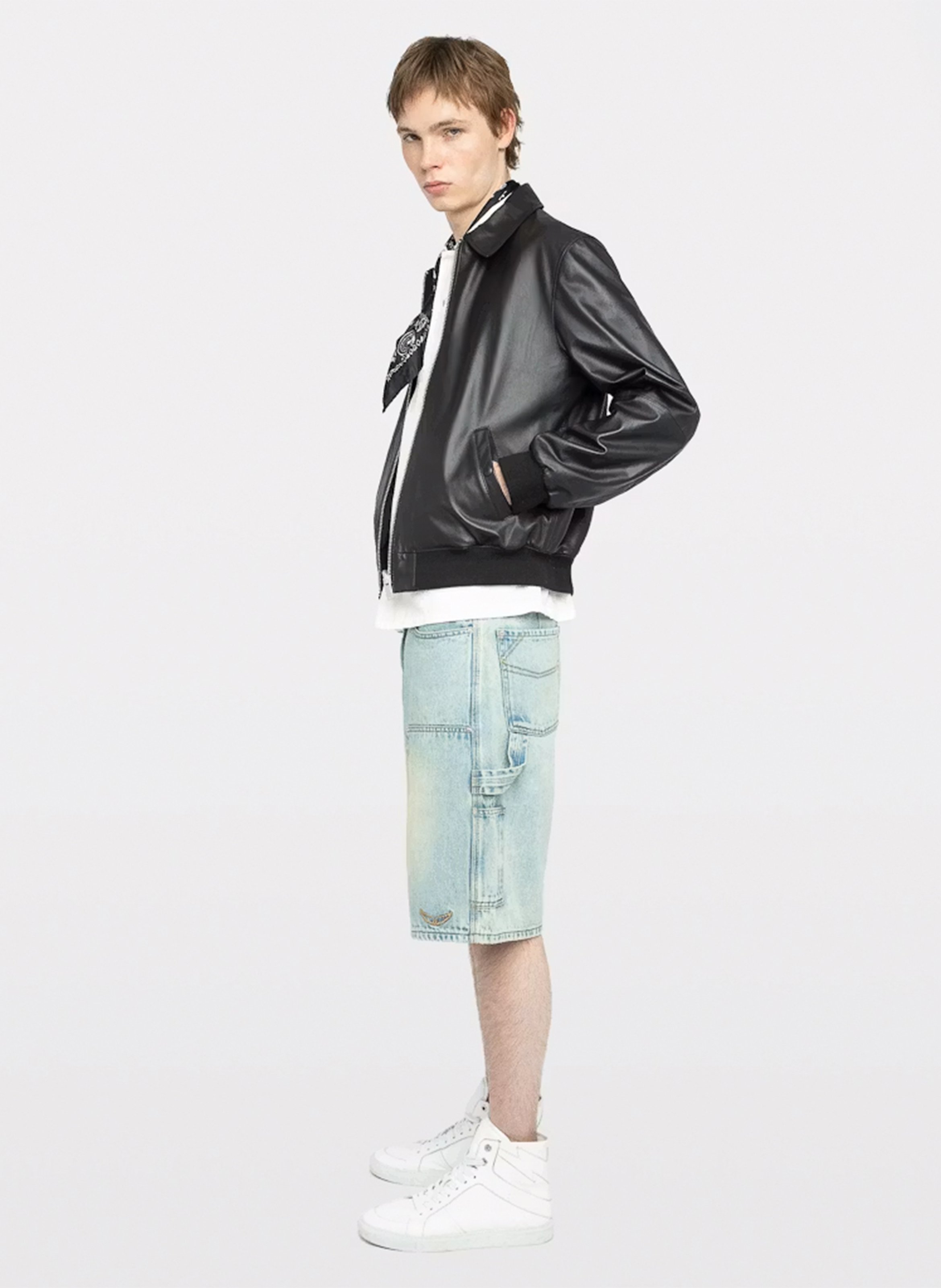 Short droit en coton ZADIG&VOLTAIRE Bleu