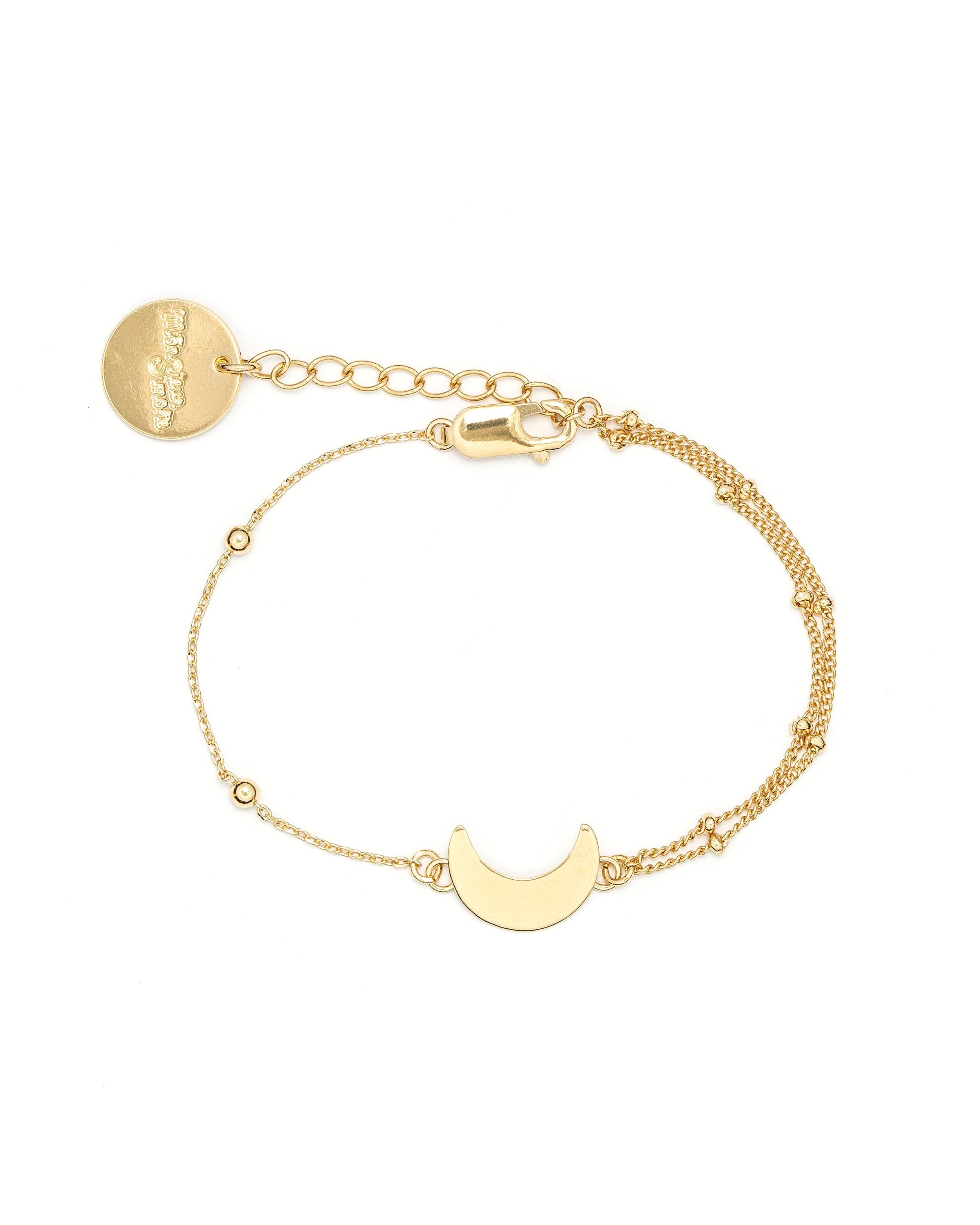 Gold-plated moon bracelet MONSIEUR SIMONE