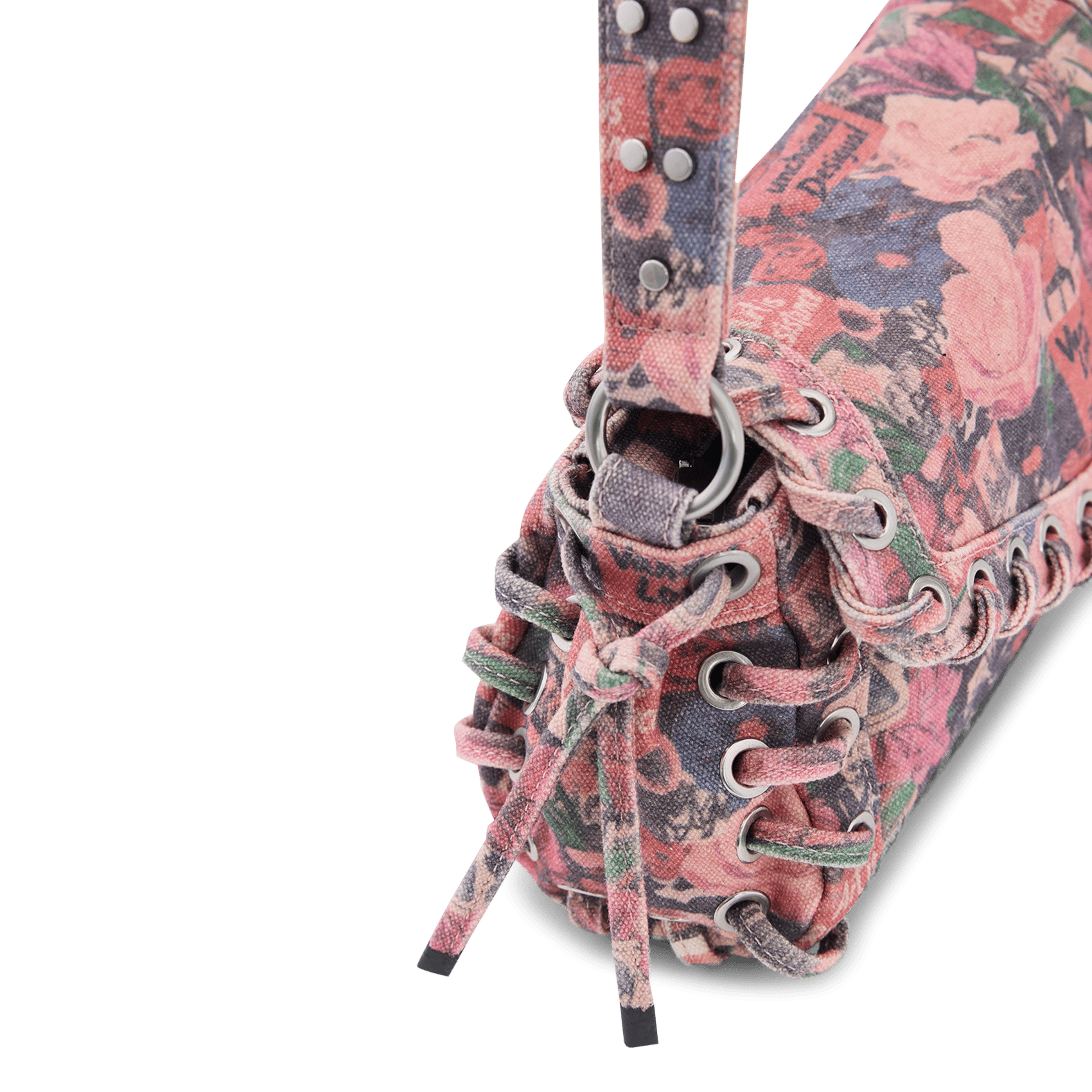 Sac porté épaule imprimé en coton DESIGUAL Multicolore