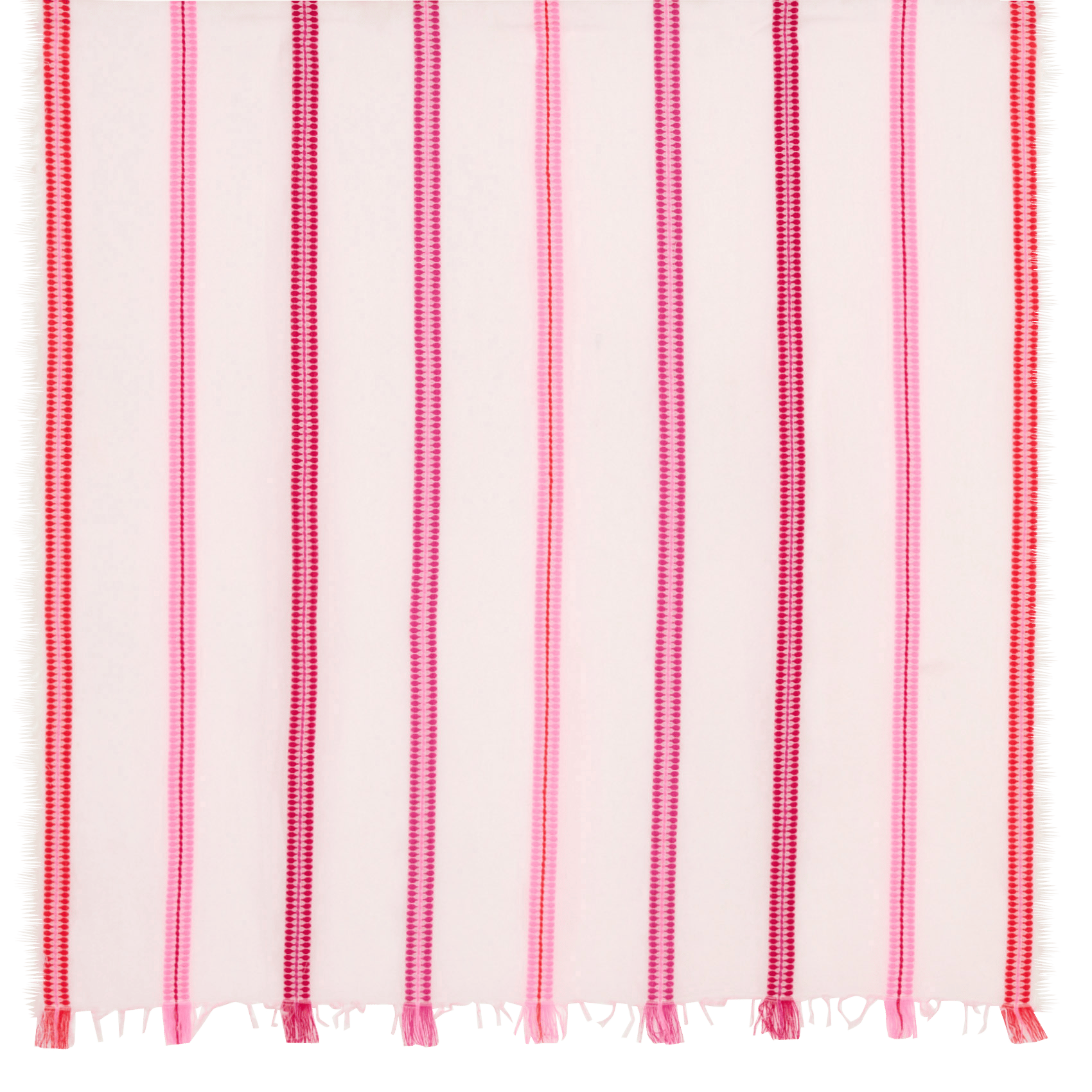 Foulard en coton mélangé LA FEE MARABOUTEE Rose