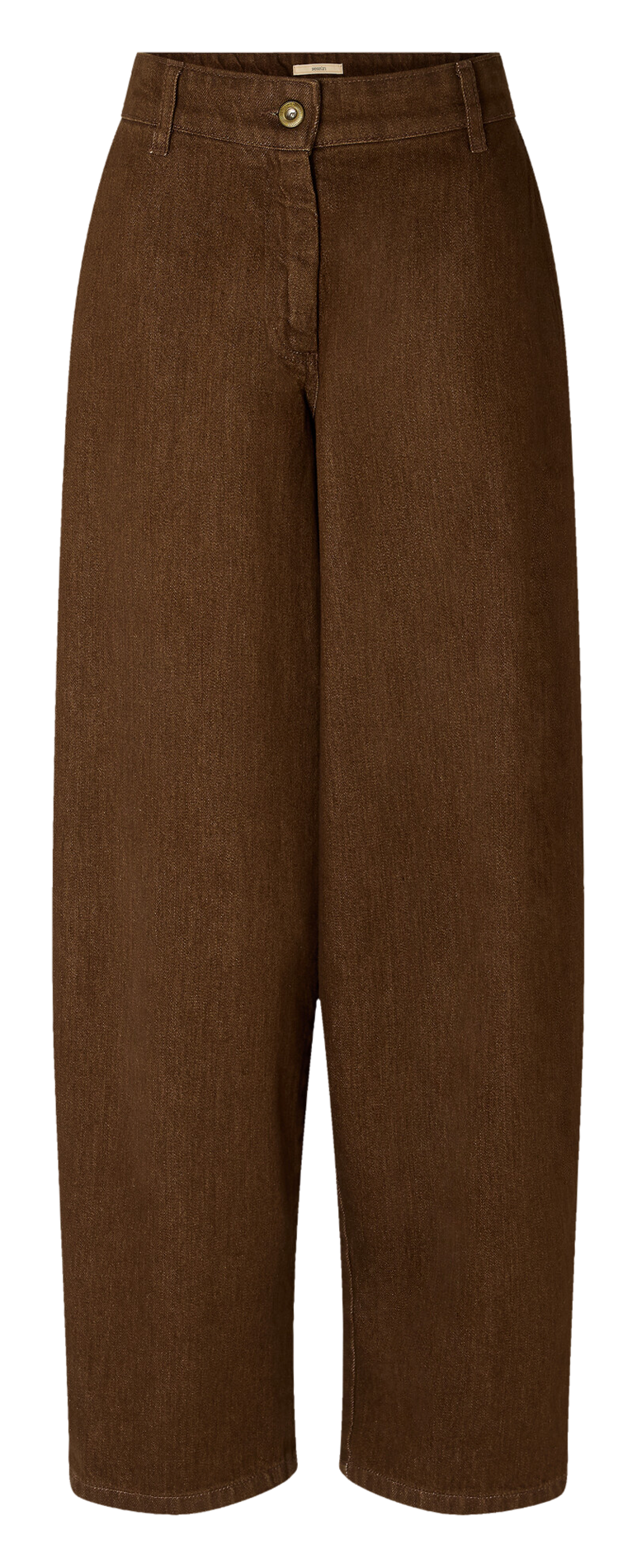 Wide round plain trousers SESSUN Brown