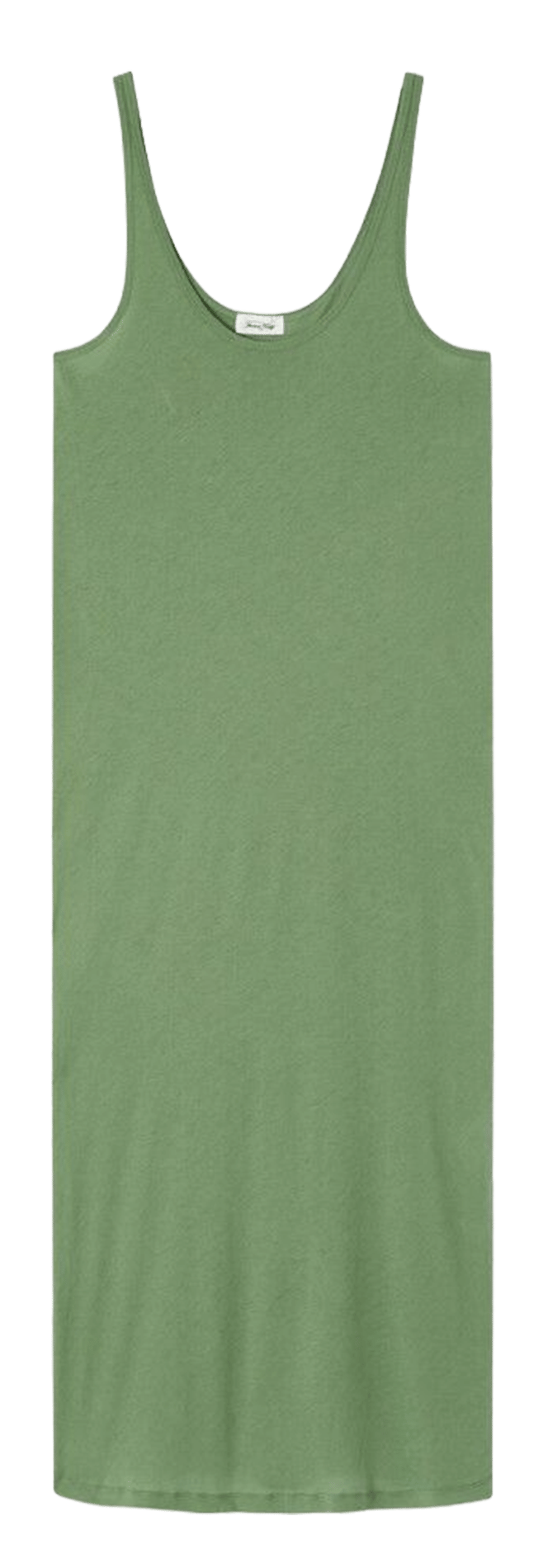 Langes ärmelloses einfarbiges Kleid AMERICAN VINTAGE Grun