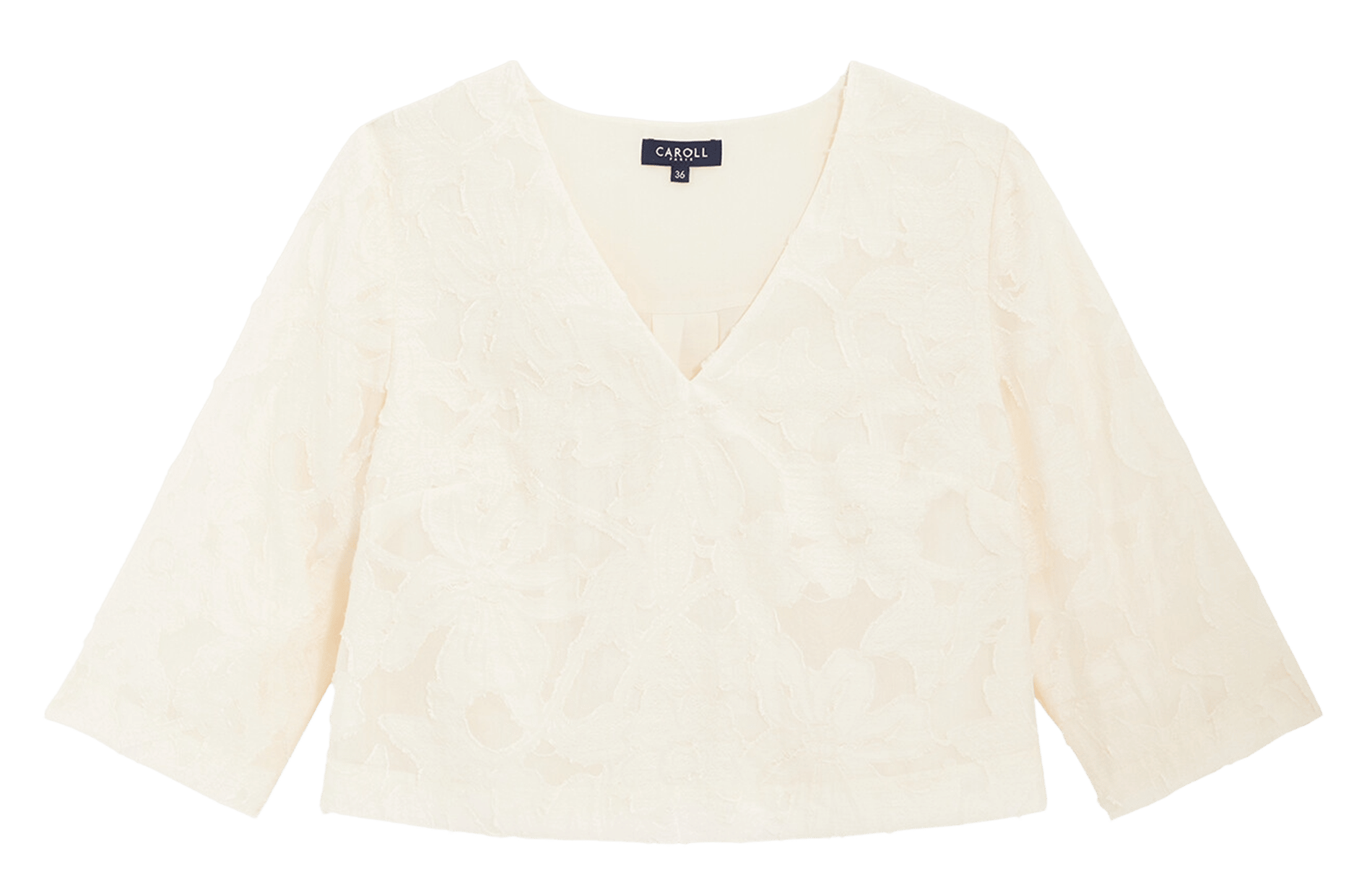 V-neck top CAROLL Beige