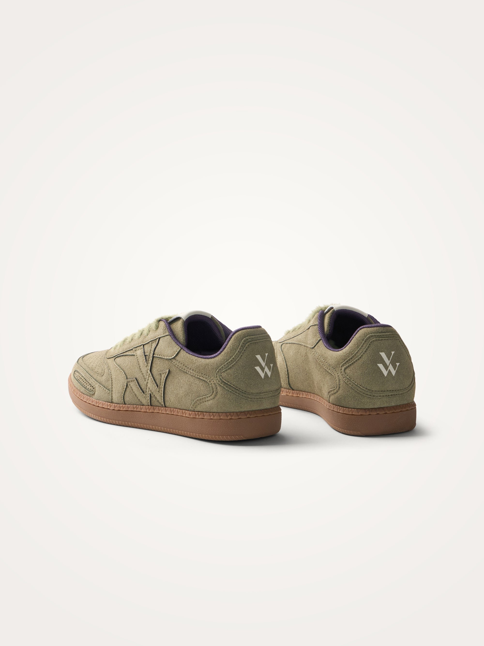 Sneakers with monogram on retro sole VANESSA WU Green