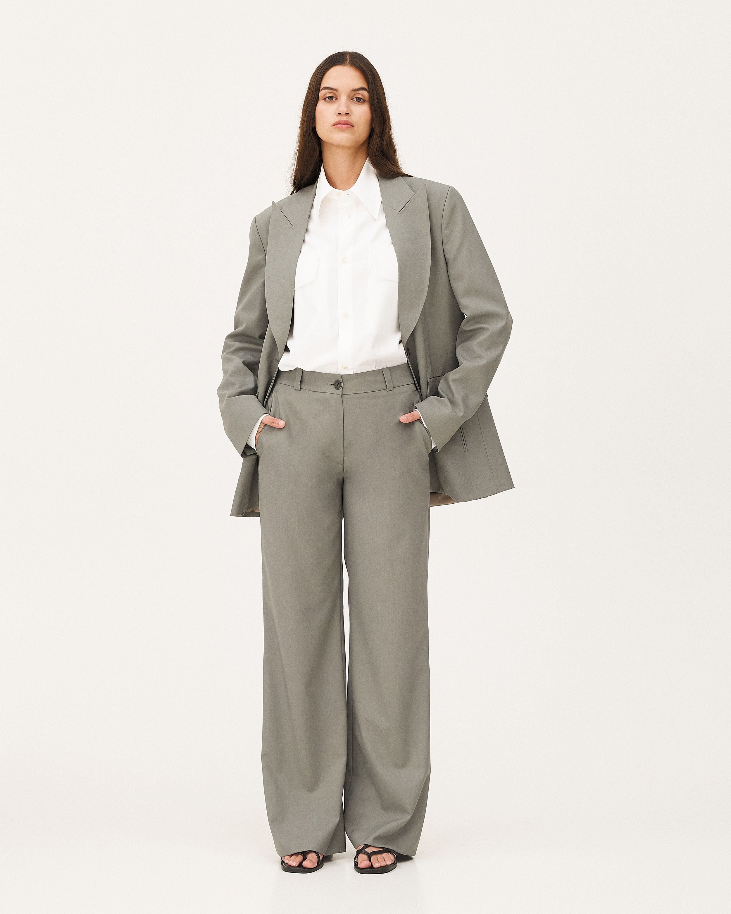 Flared pants gilia Noyoco Green