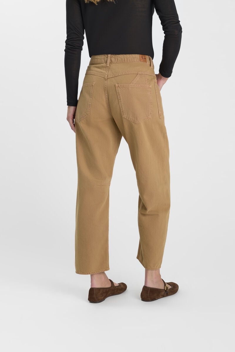 Loose jeans, wide leg, length 34 LE TEMPS DES CERISES Beige