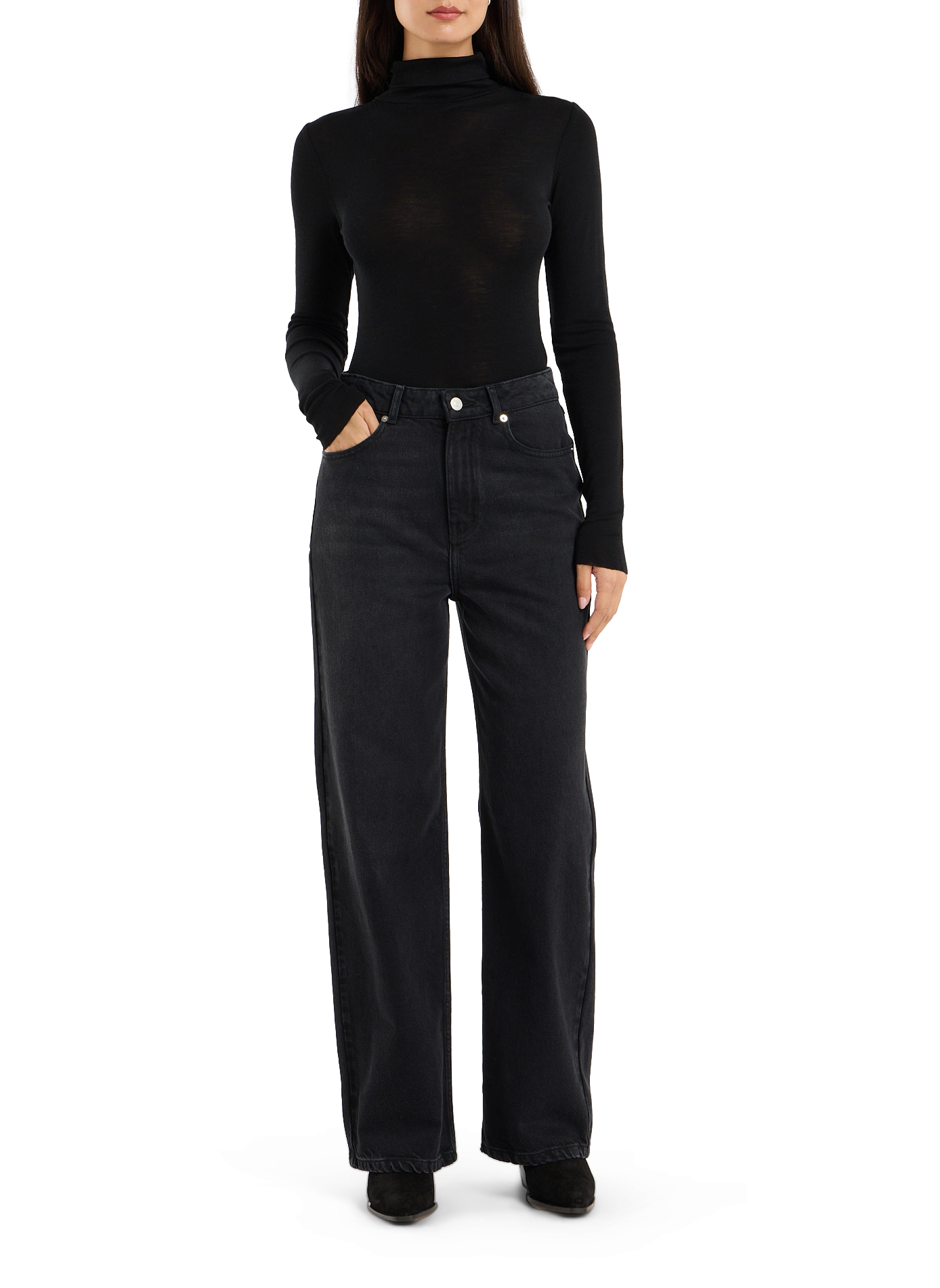 Jean droit en coton SAISON 1865 Black