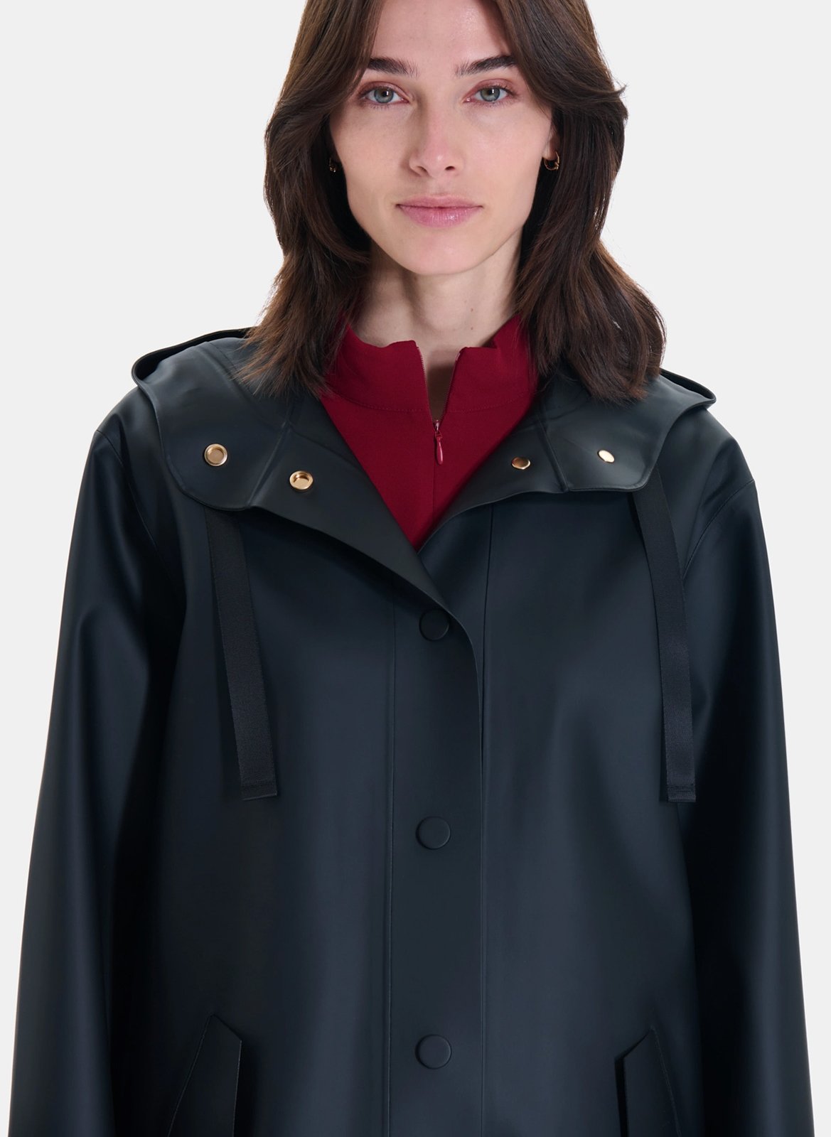 Parka droite col montant ZAPA Noir