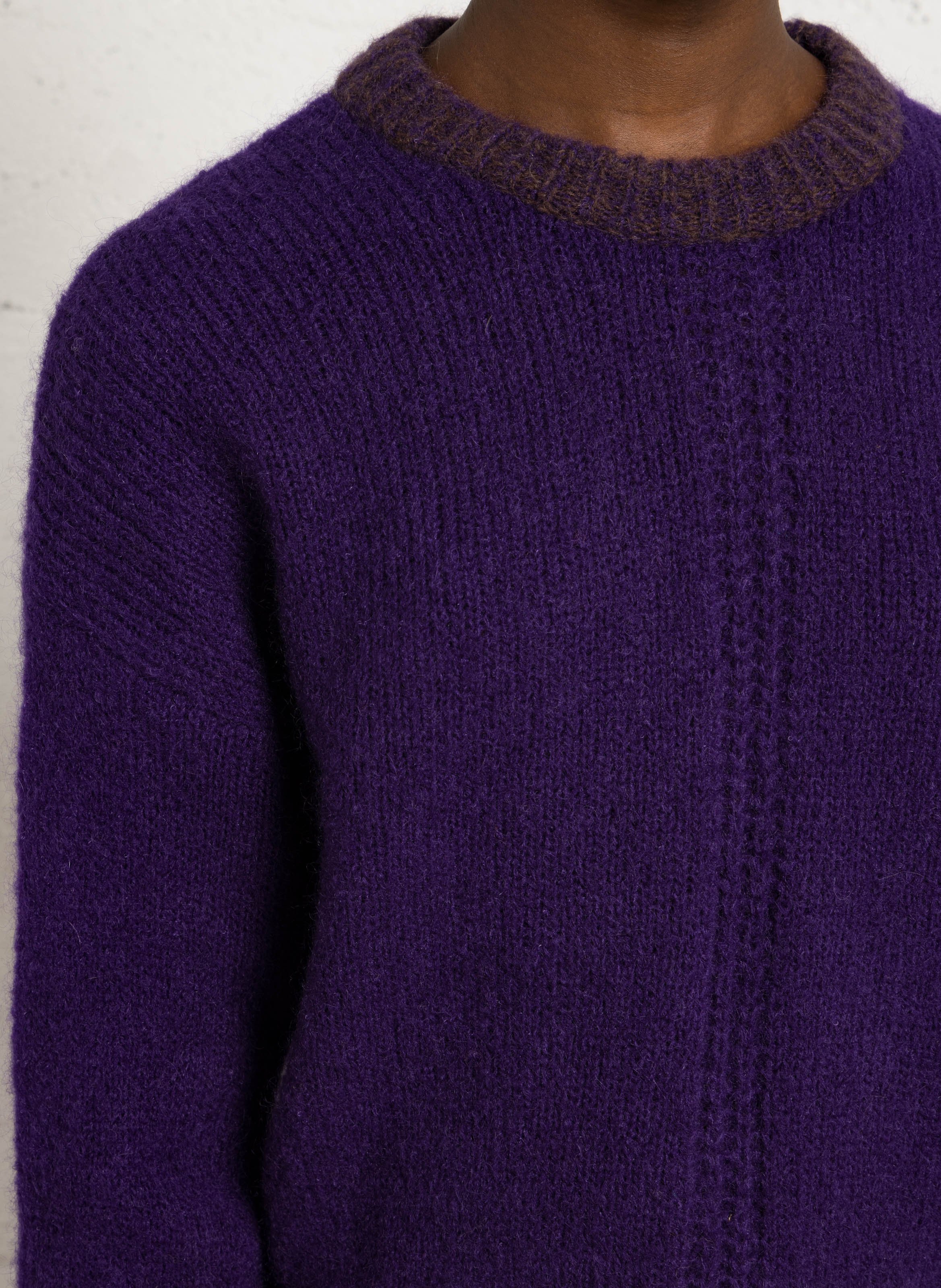 Gebreide trui met ronde hals MAISON ANJE Violet