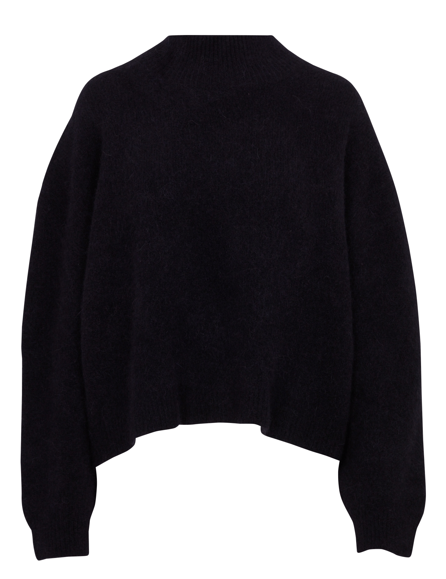 Alpaca and merino wool turtleneck sweater BELLEPIECE Blue