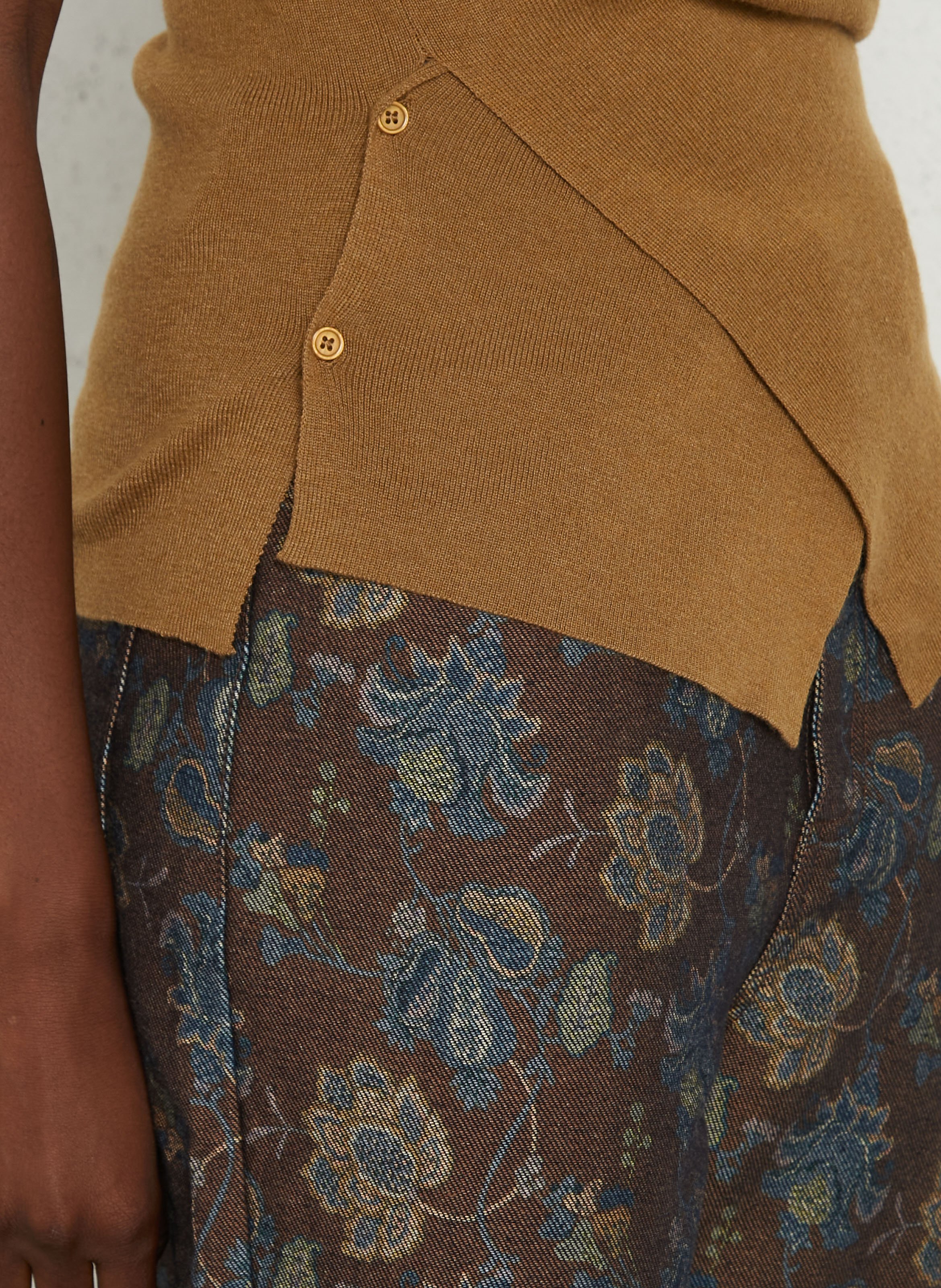 Ärmelloser Rundhalspullover SUNCOO Beige