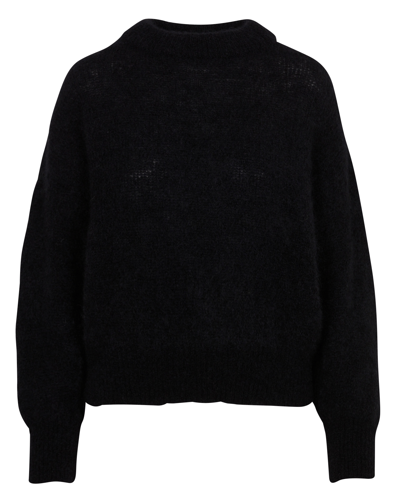 Caissa - Wollstrickpullover mit V-Ausschnitt und Details SURPRISE Schwarz