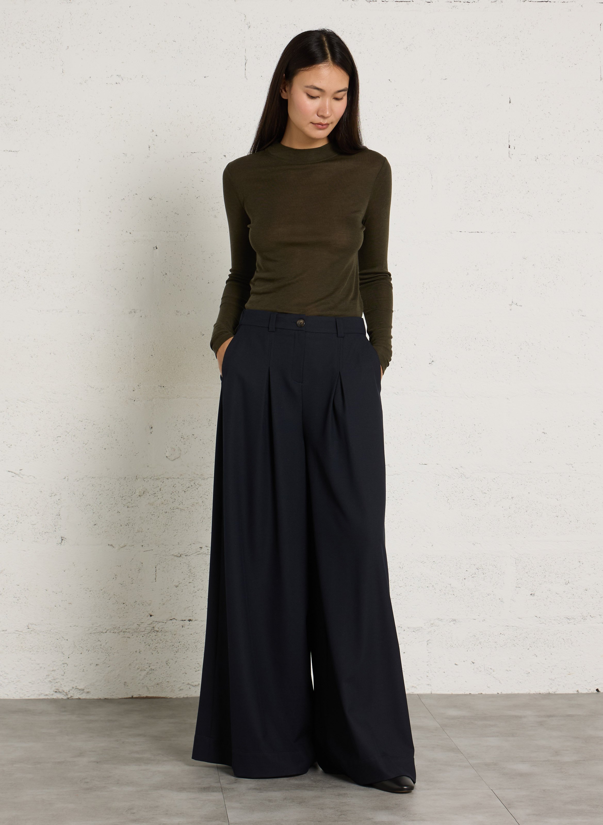 Pantalon à jambes larges  MAISON 123 Bleu