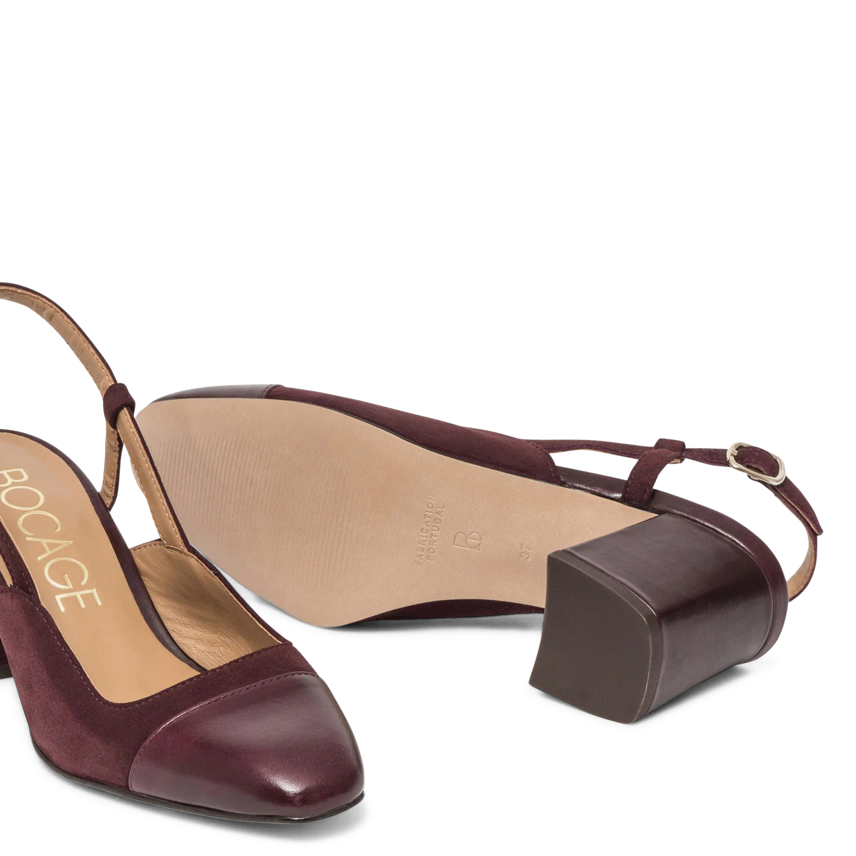 Offene Lackpumps | Violett BOCAGE Damen