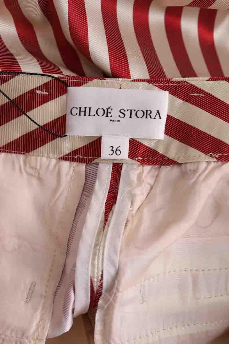 Straight-leg pants CHLOE STORA - SECONDE MAIN Red