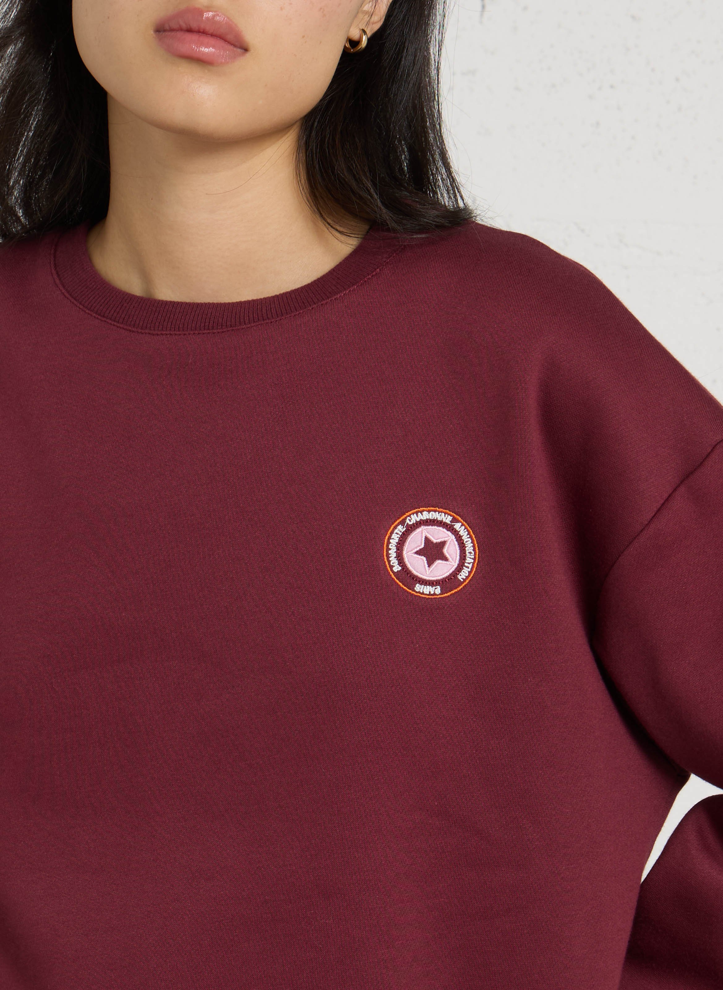 Weites Sweatshirt aus Baumwoll-Mix | Rot LA PETITE ETOILE Damen